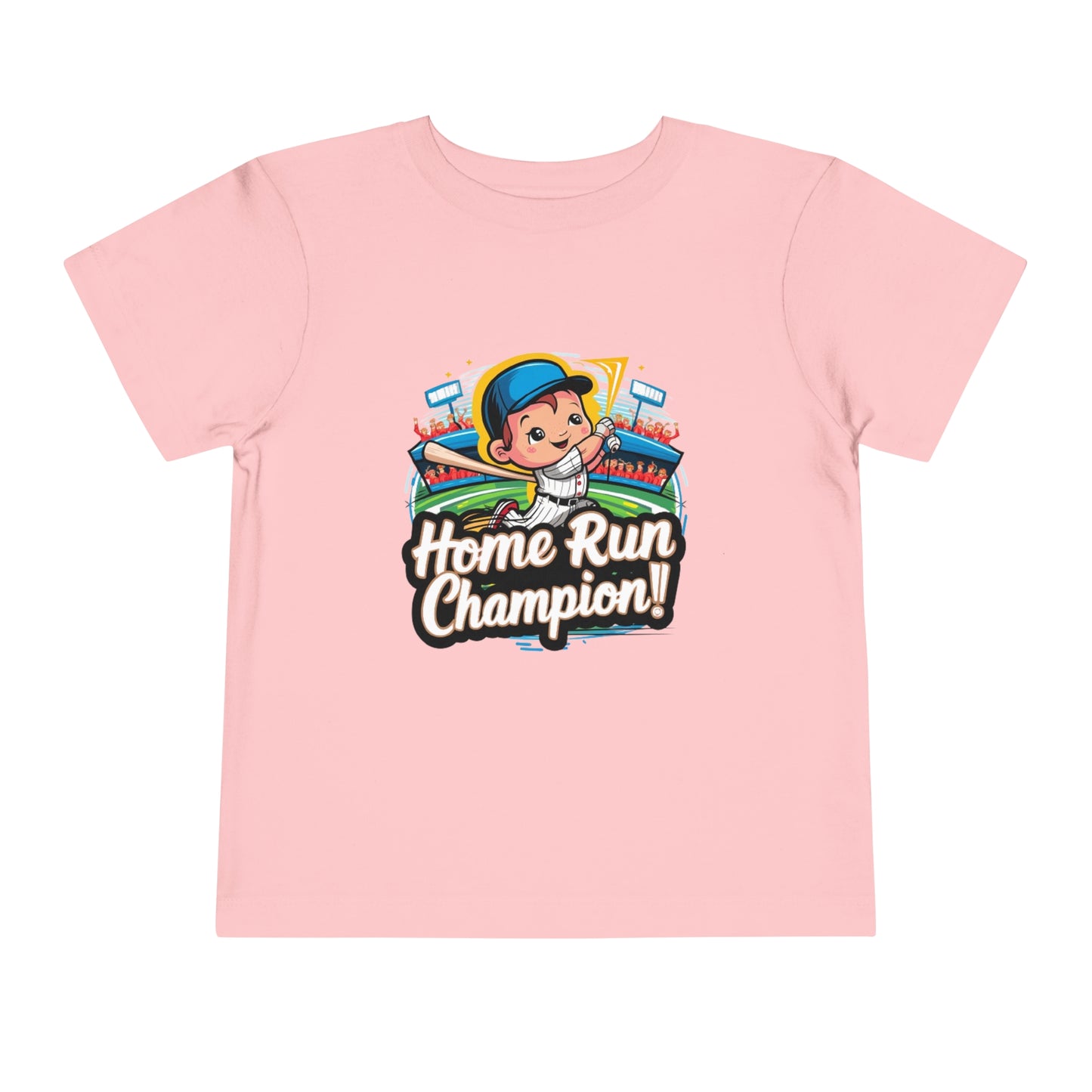 "HOME RUN CHAMPION" Toddler Short Sleeve Tee