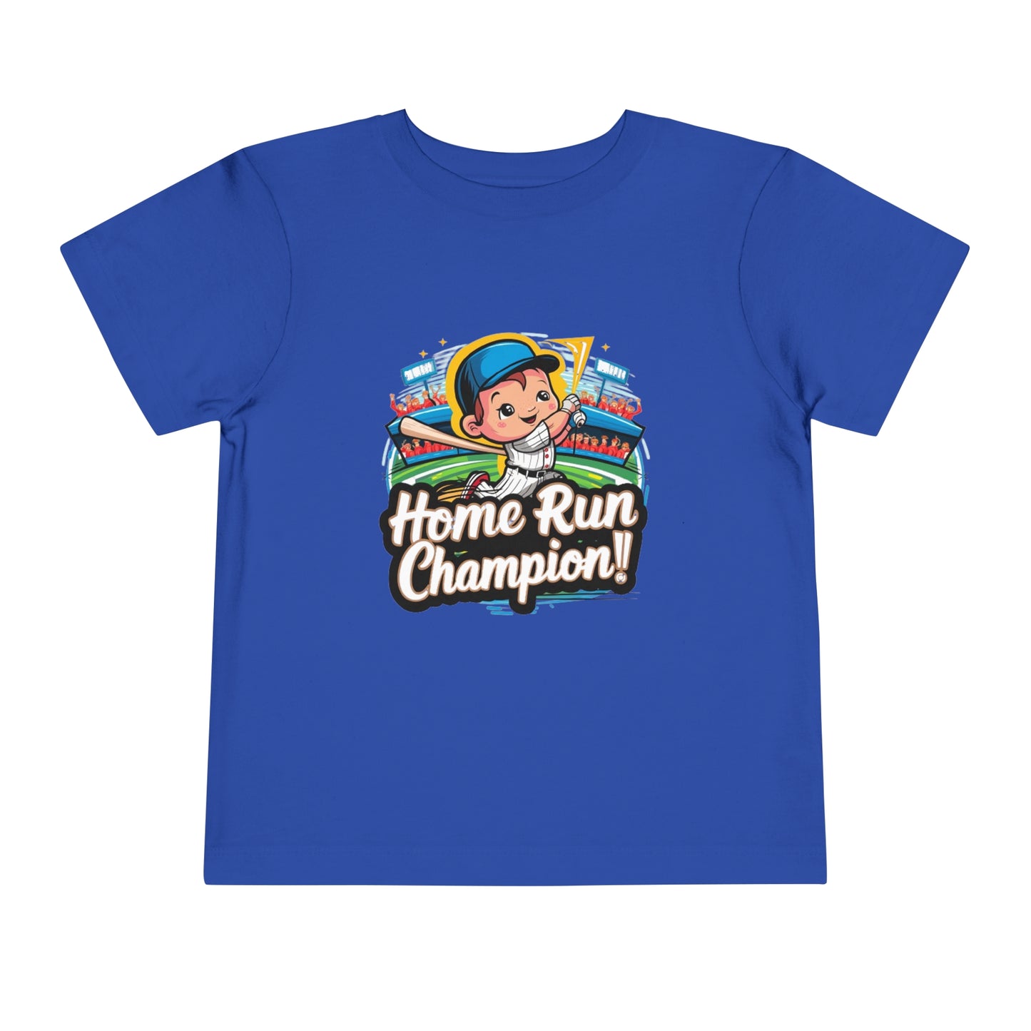 "HOME RUN CHAMPION" Toddler Short Sleeve Tee