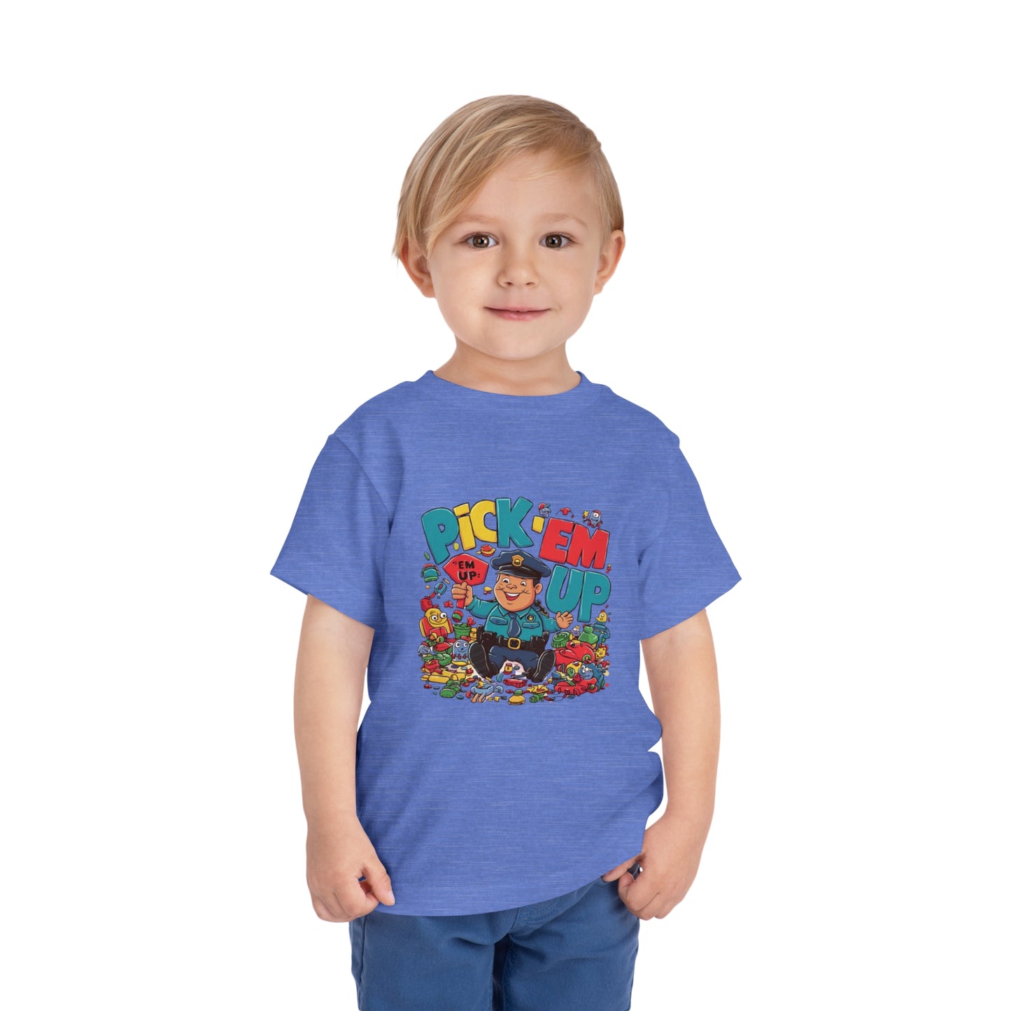 "TOY POLICE - PICK 'EM UP" Toddler Short Sleeve Tee