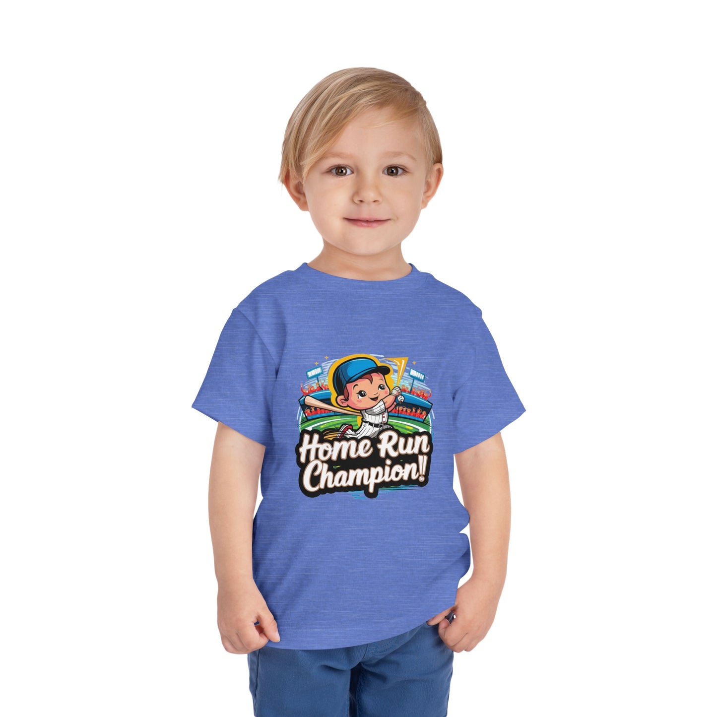 "HOME RUN CHAMPION" Toddler Short Sleeve Tee