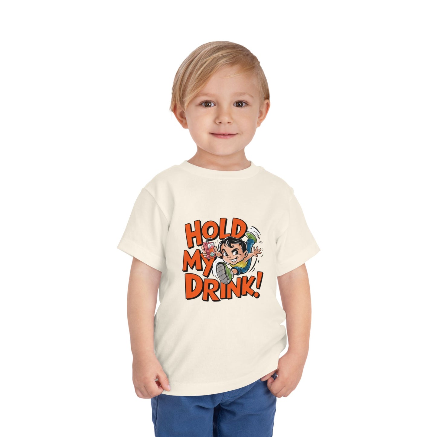 "HOLD MY DRINK" Toddler Short Sleeve Tee