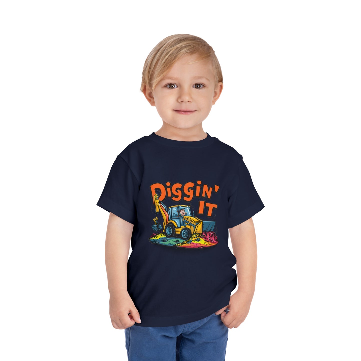 "DIGGIN' IT - BACKHOE" Toddler Short Sleeve Tee