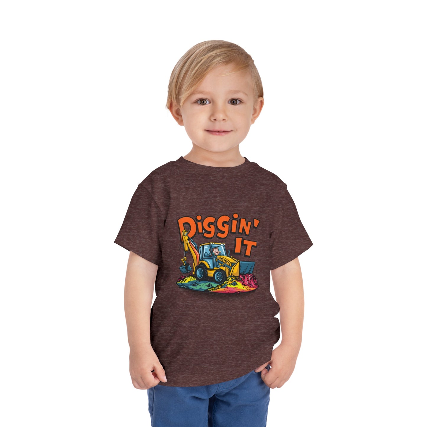 "DIGGIN' IT - BACKHOE" Toddler Short Sleeve Tee