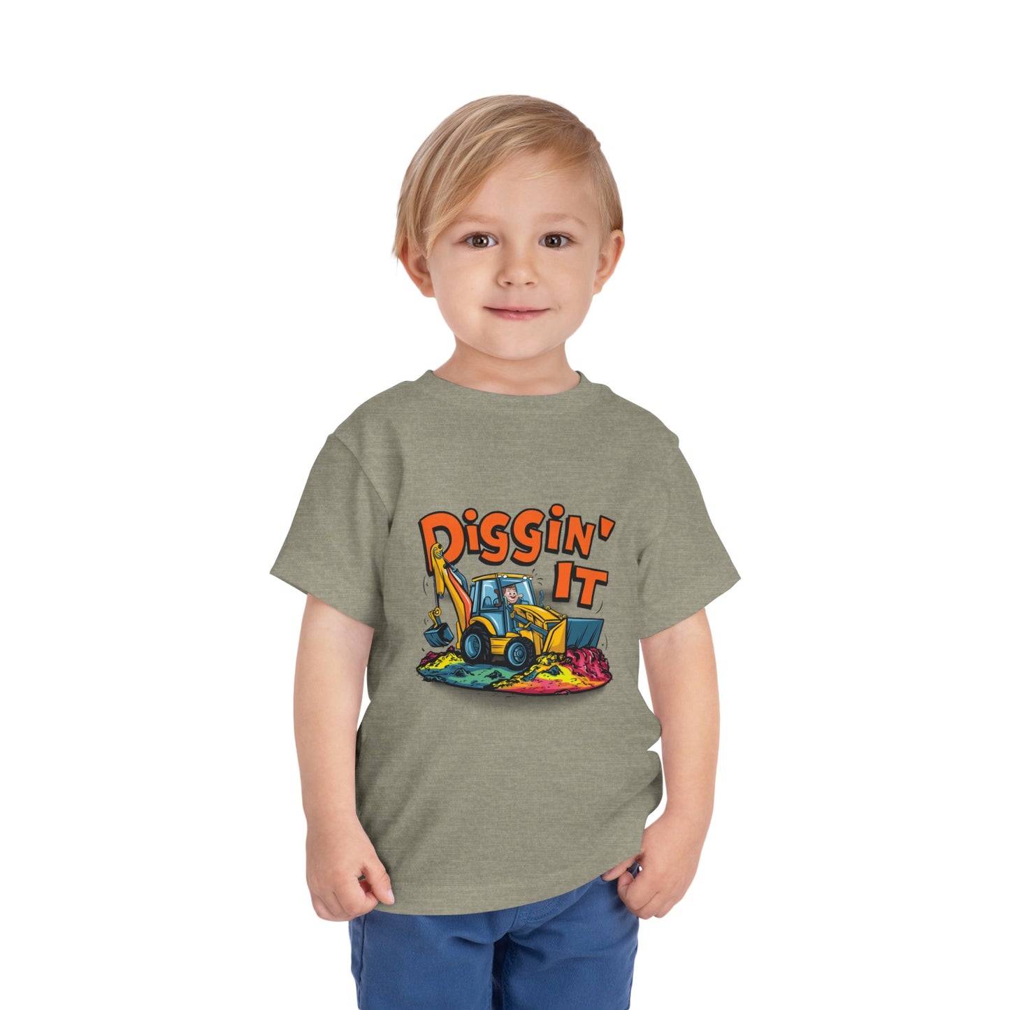 "DIGGIN' IT - BACKHOE" Toddler Short Sleeve Tee