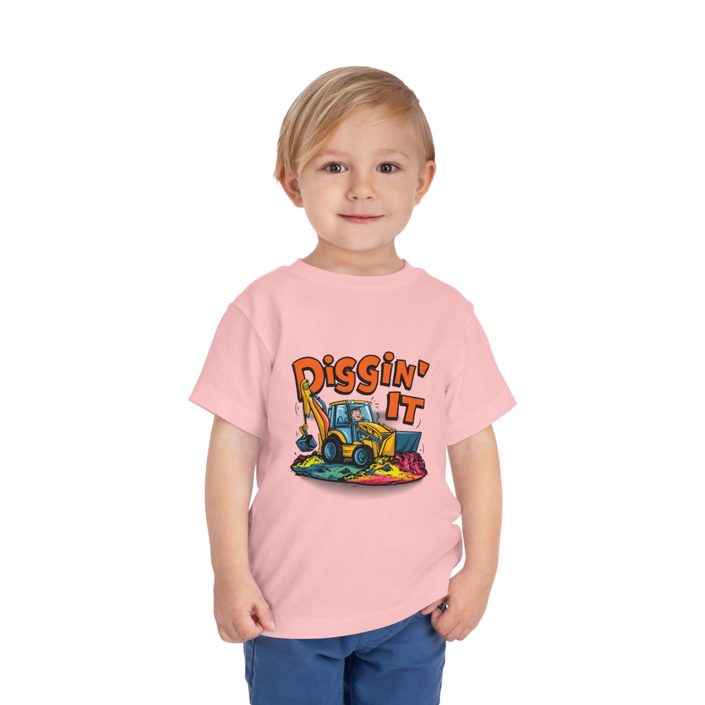 "DIGGIN' IT - BACKHOE" Toddler Short Sleeve Tee