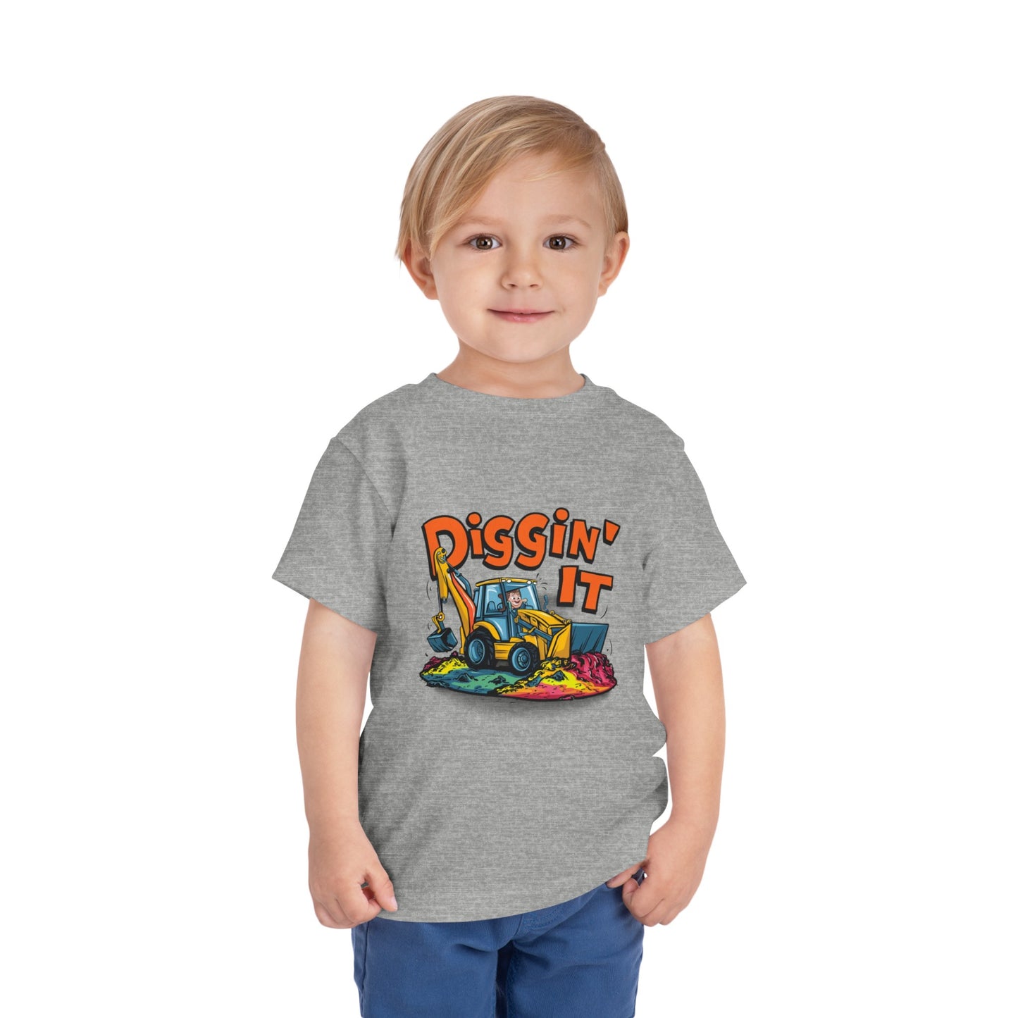 "DIGGIN' IT - BACKHOE" Toddler Short Sleeve Tee