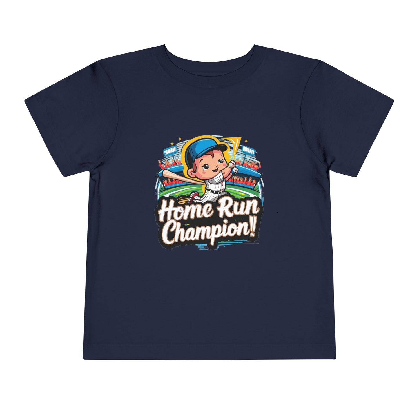 "HOME RUN CHAMPION" Toddler Short Sleeve Tee