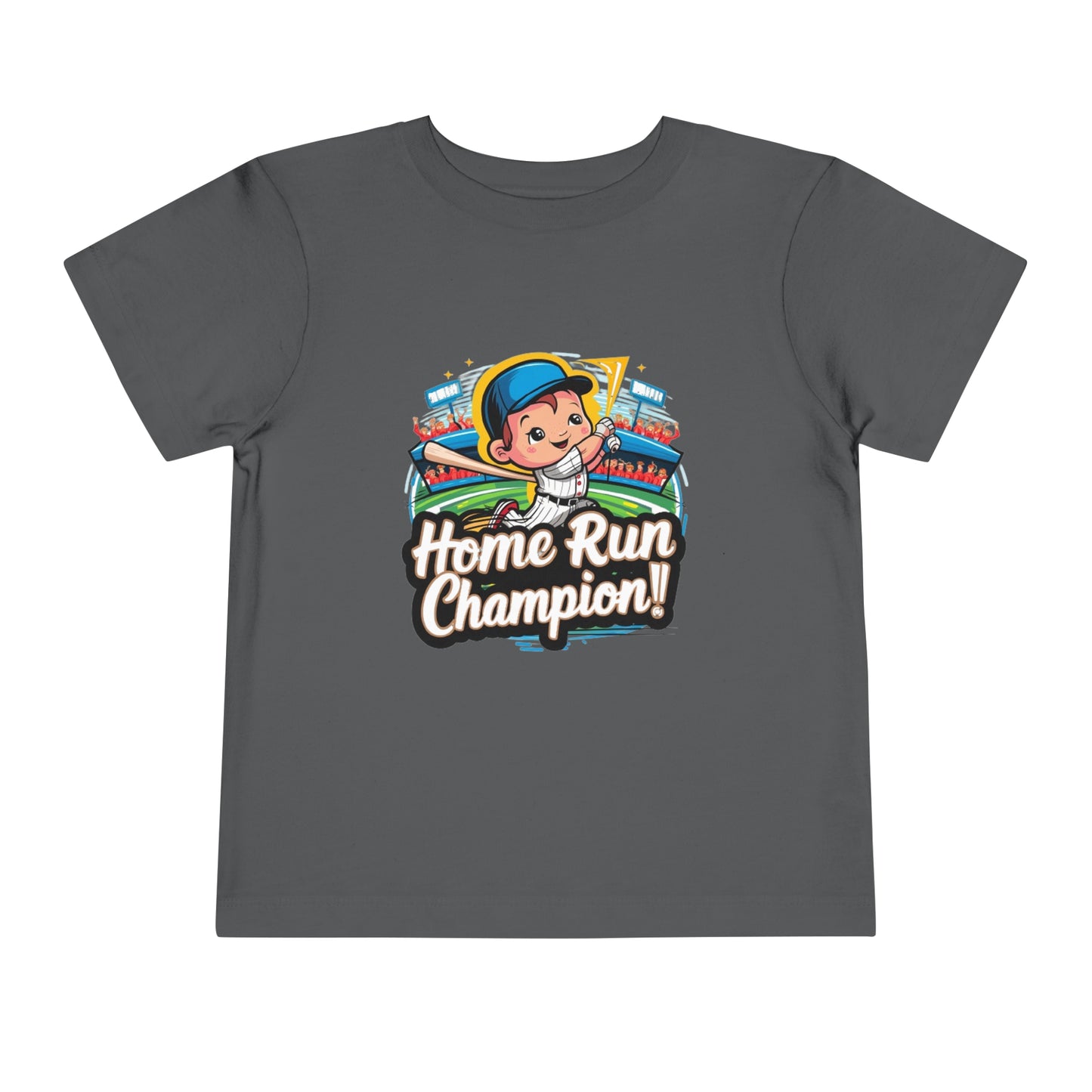 "HOME RUN CHAMPION" Toddler Short Sleeve Tee