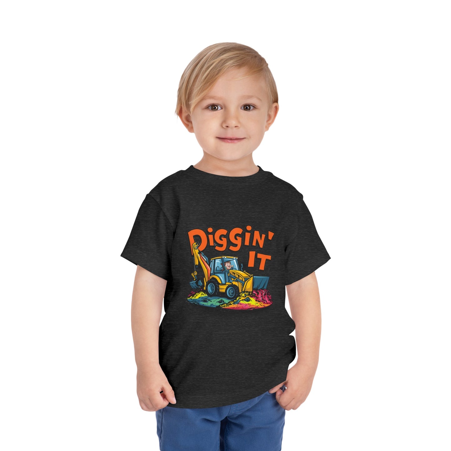 "DIGGIN' IT - BACKHOE" Toddler Short Sleeve Tee