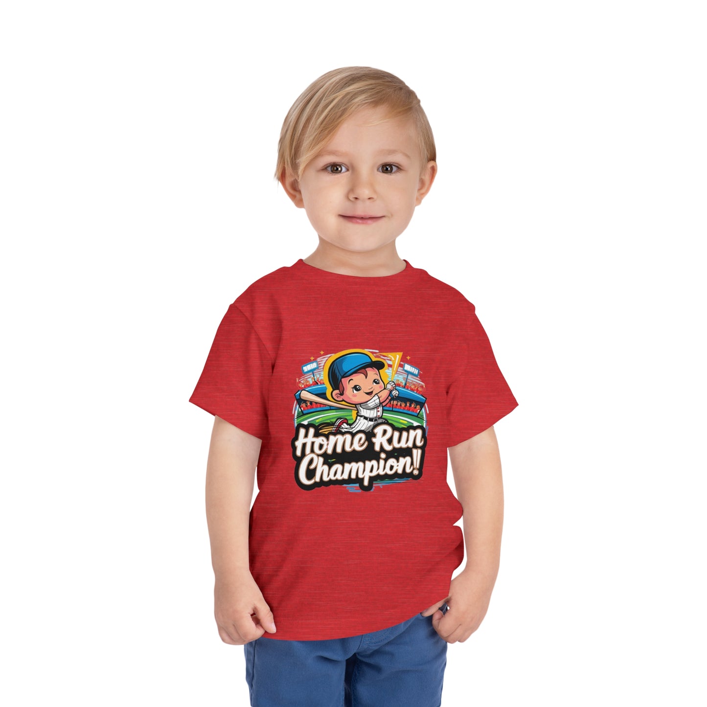 "HOME RUN CHAMPION" Toddler Short Sleeve Tee