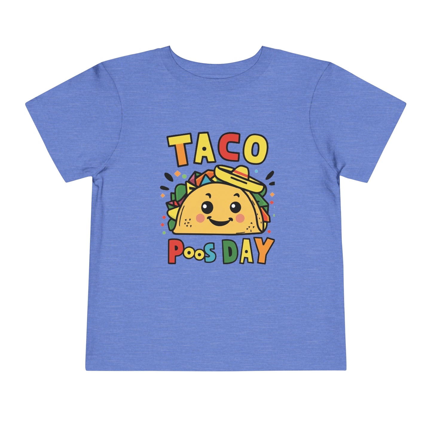 "TACO POOS DAY'' Toddler Short Sleeve Tee