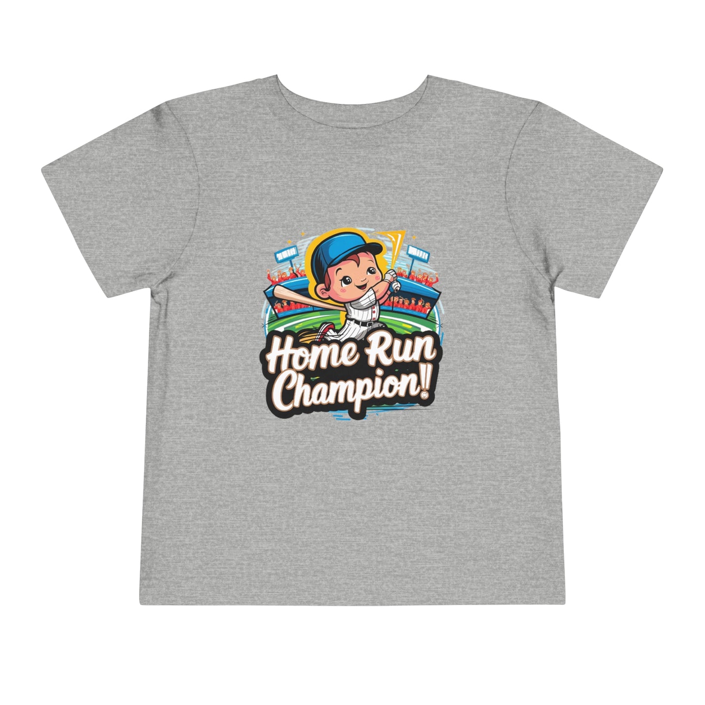 "HOME RUN CHAMPION" Toddler Short Sleeve Tee