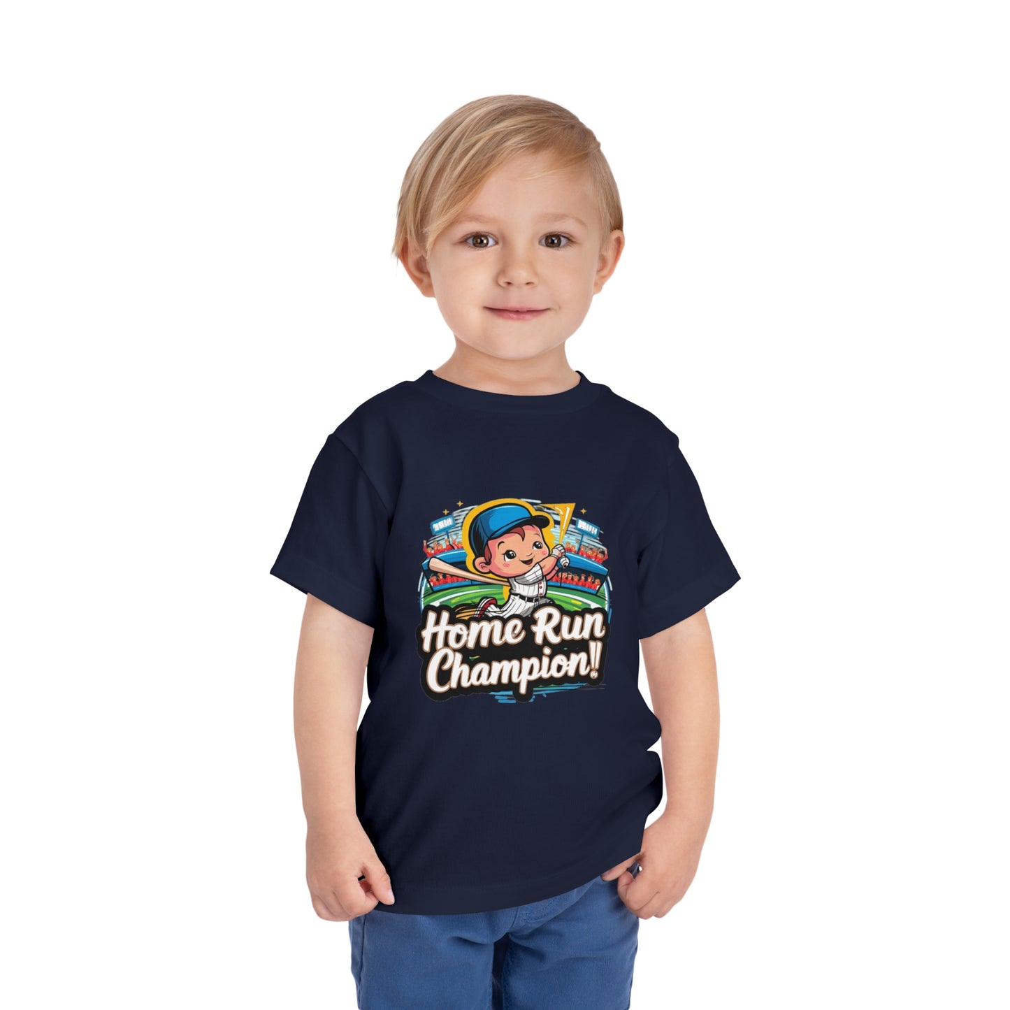 "HOME RUN CHAMPION" Toddler Short Sleeve Tee