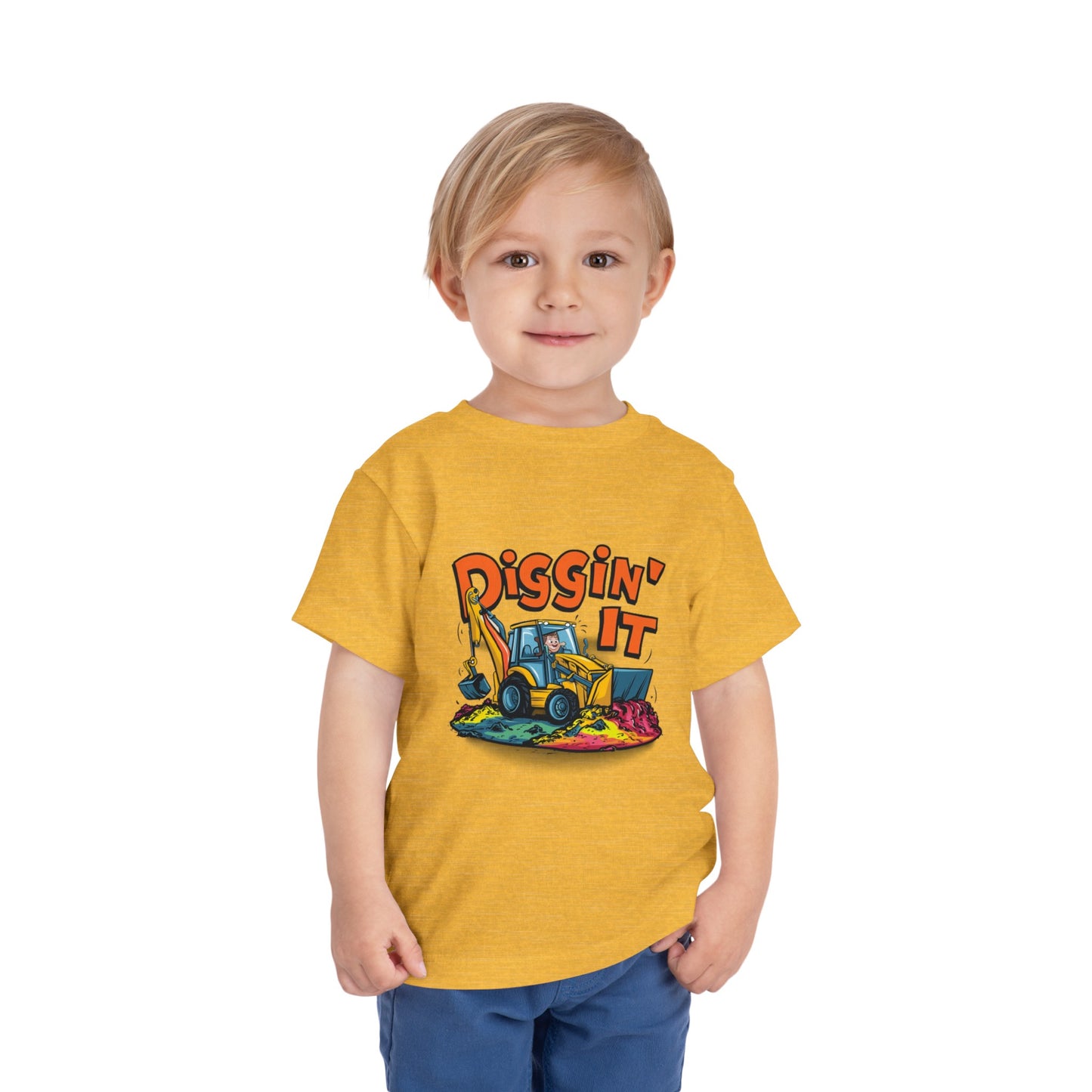 "DIGGIN' IT - BACKHOE" Toddler Short Sleeve Tee