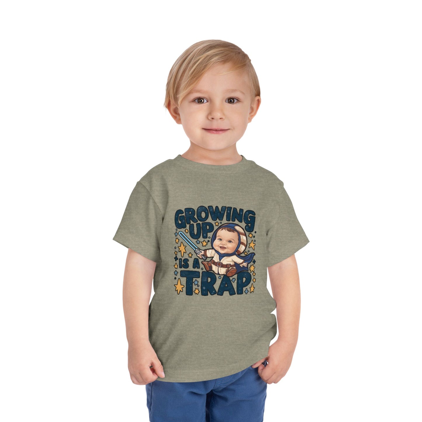 "GROWING UP IS A TRAP" Toddler Short Sleeve Tee