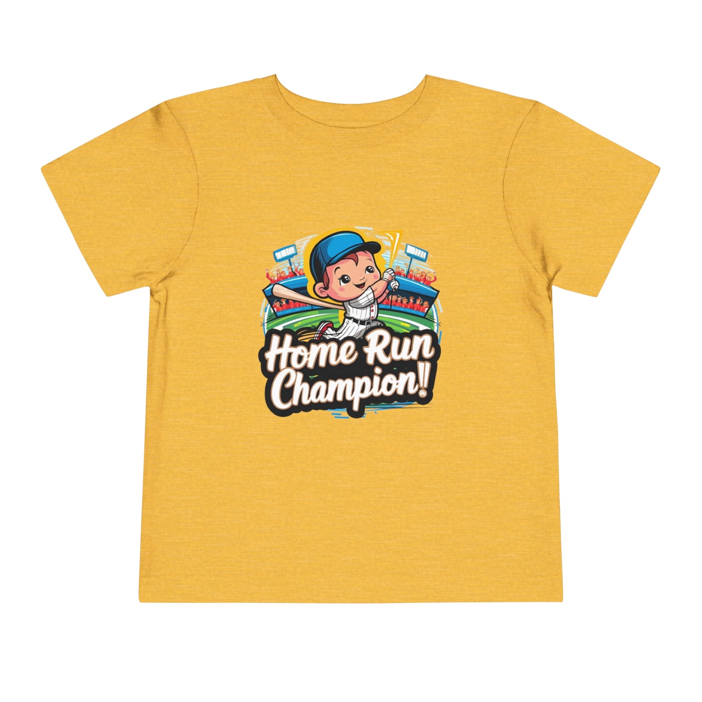 "HOME RUN CHAMPION" Toddler Short Sleeve Tee