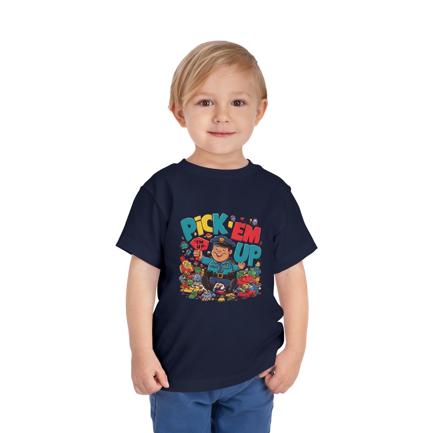 "TOY POLICE - PICK 'EM UP" Toddler Short Sleeve Tee