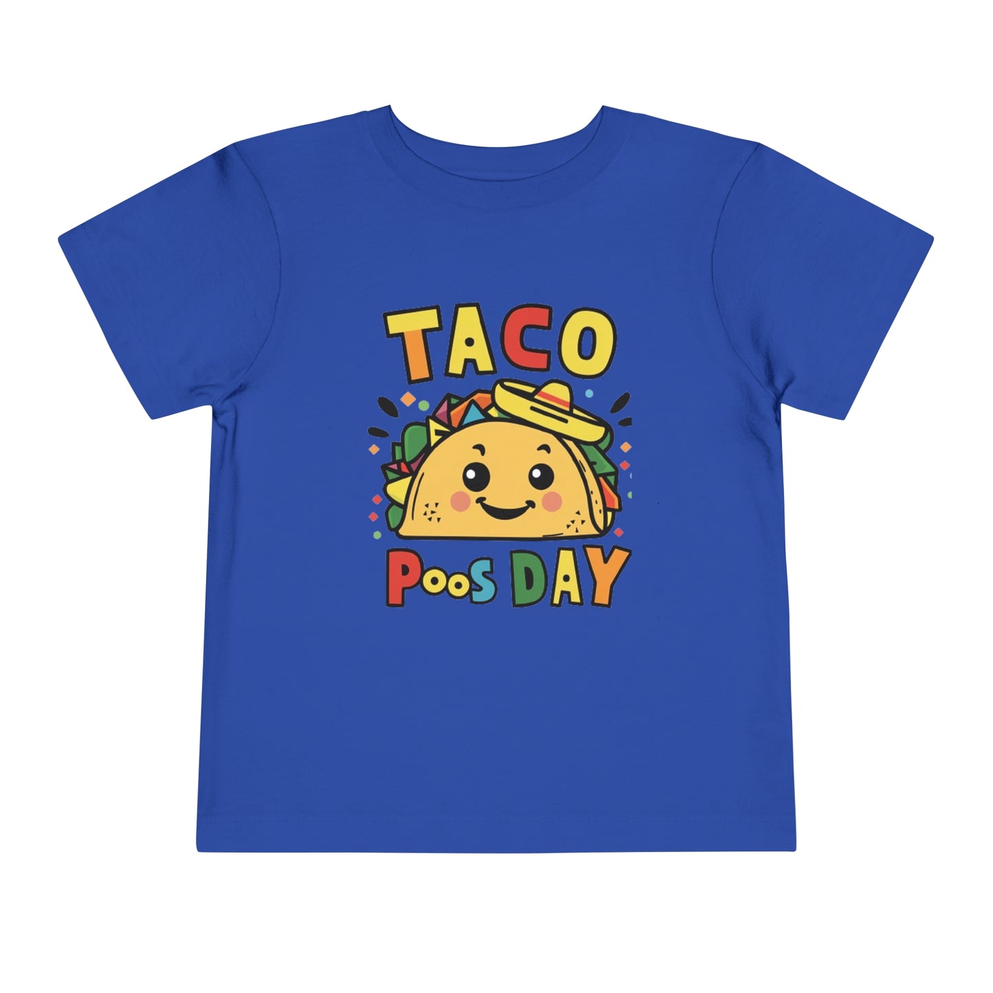 "TACO POOS DAY'' Toddler Short Sleeve Tee