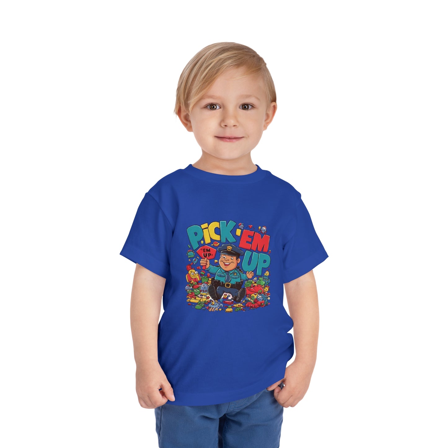 "TOY POLICE - PICK 'EM UP" Toddler Short Sleeve Tee