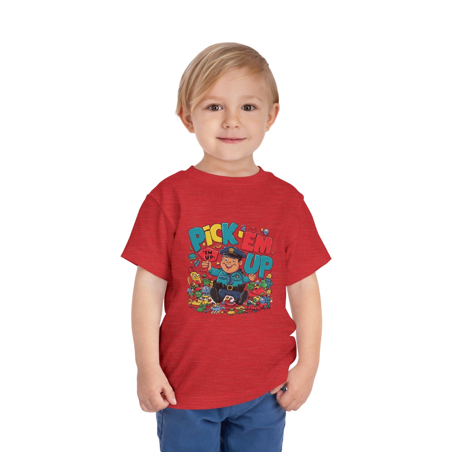 "TOY POLICE - PICK 'EM UP" Toddler Short Sleeve Tee