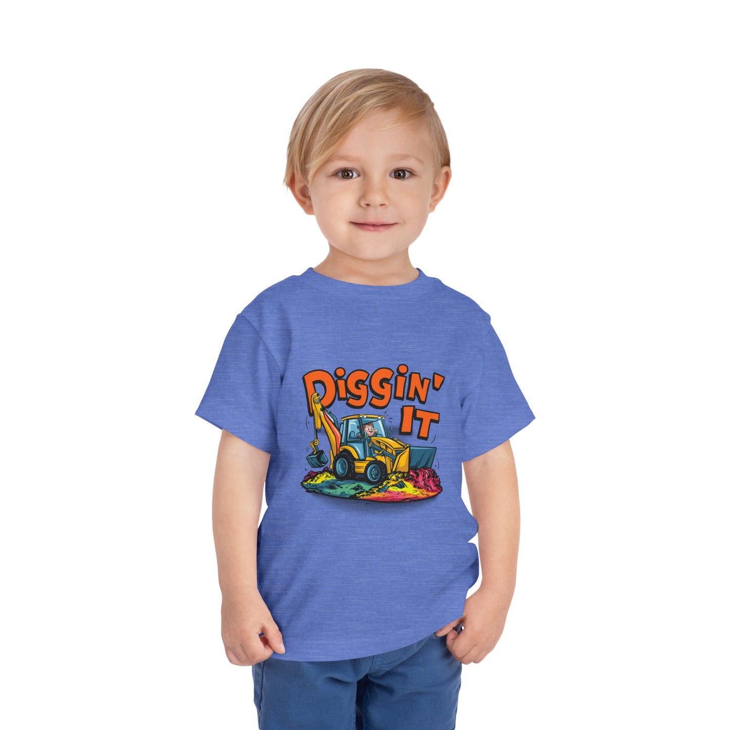 "DIGGIN' IT - BACKHOE" Toddler Short Sleeve Tee