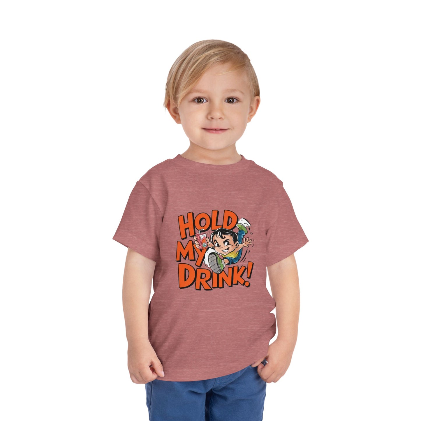 "HOLD MY DRINK" Toddler Short Sleeve Tee