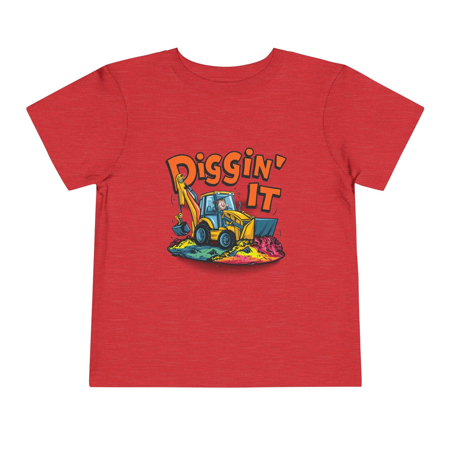 "DIGGIN' IT - BACKHOE" Toddler Short Sleeve Tee