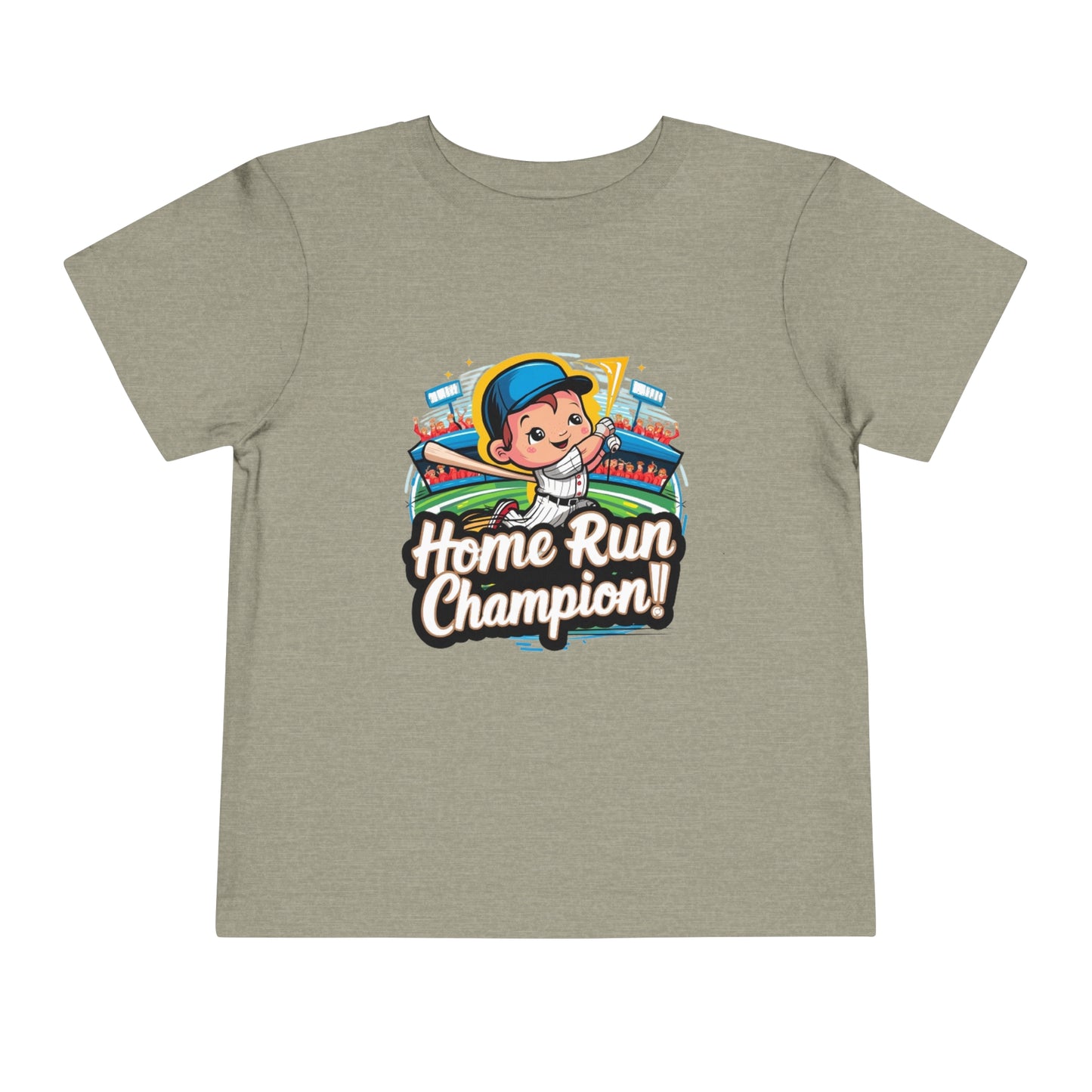 "HOME RUN CHAMPION" Toddler Short Sleeve Tee