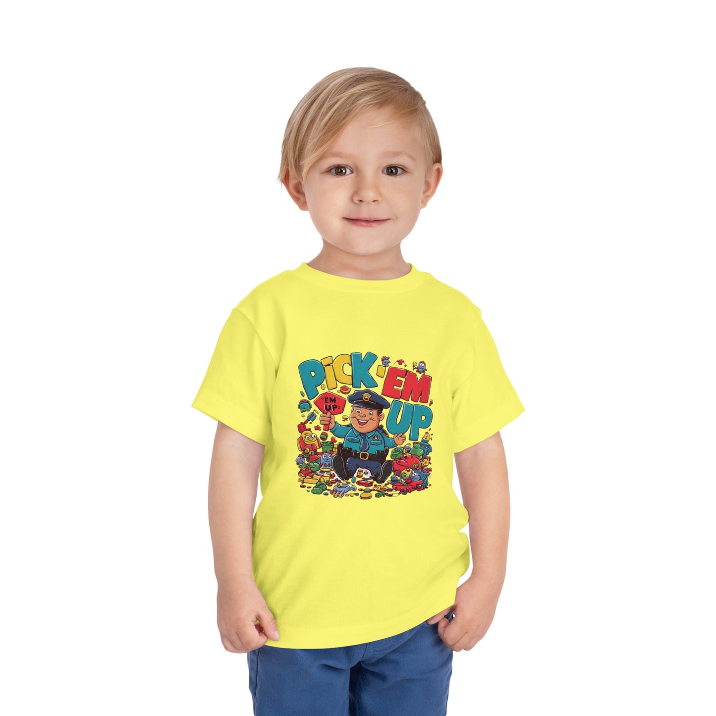 "TOY POLICE - PICK 'EM UP" Toddler Short Sleeve Tee