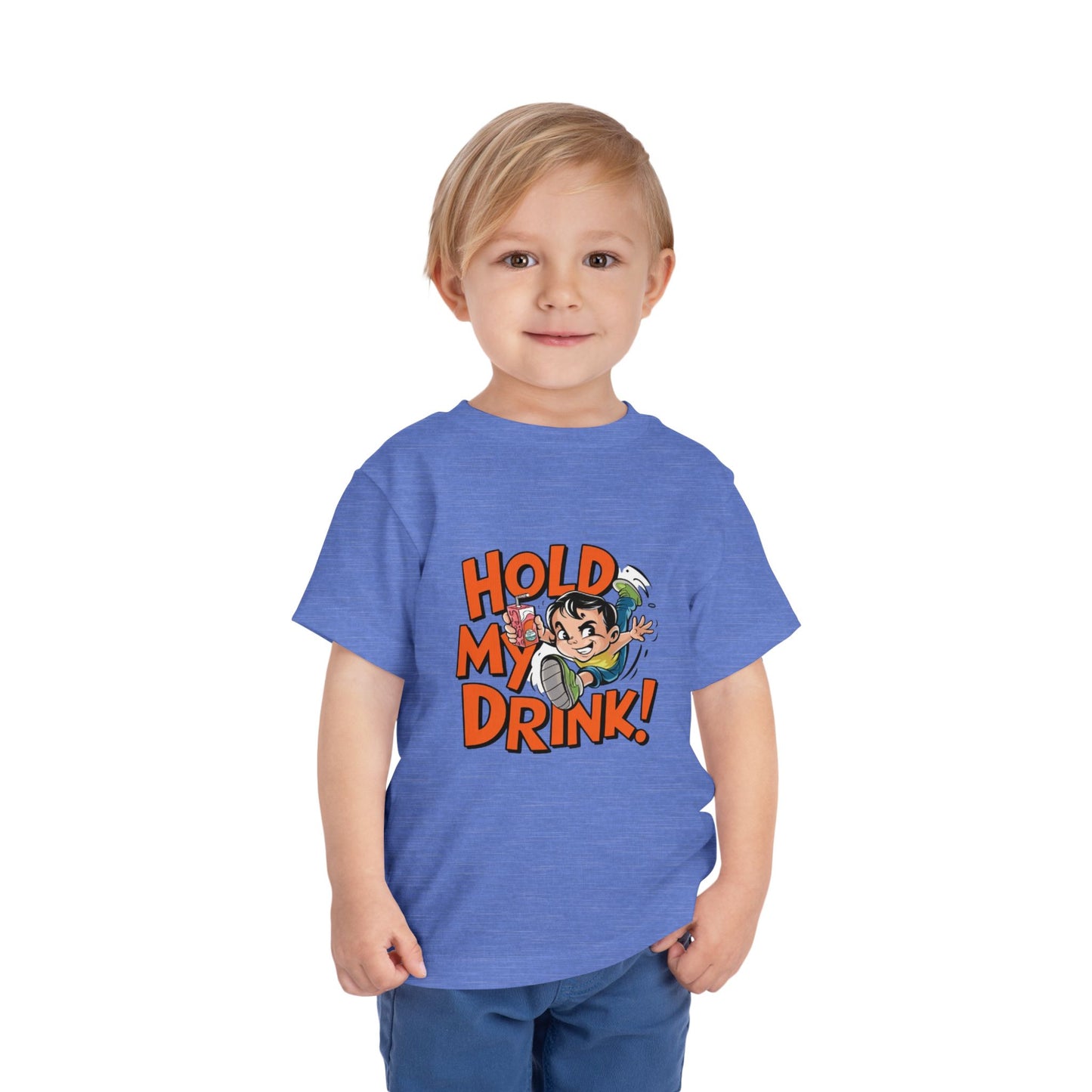 "HOLD MY DRINK" Toddler Short Sleeve Tee