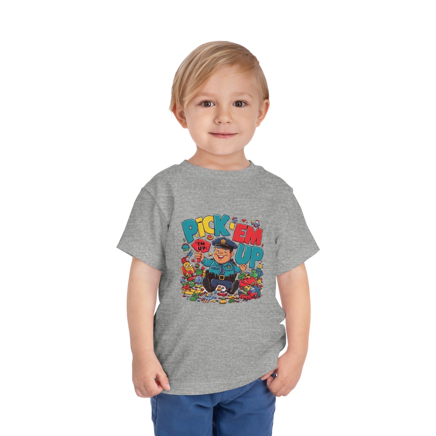 "TOY POLICE - PICK 'EM UP" Toddler Short Sleeve Tee