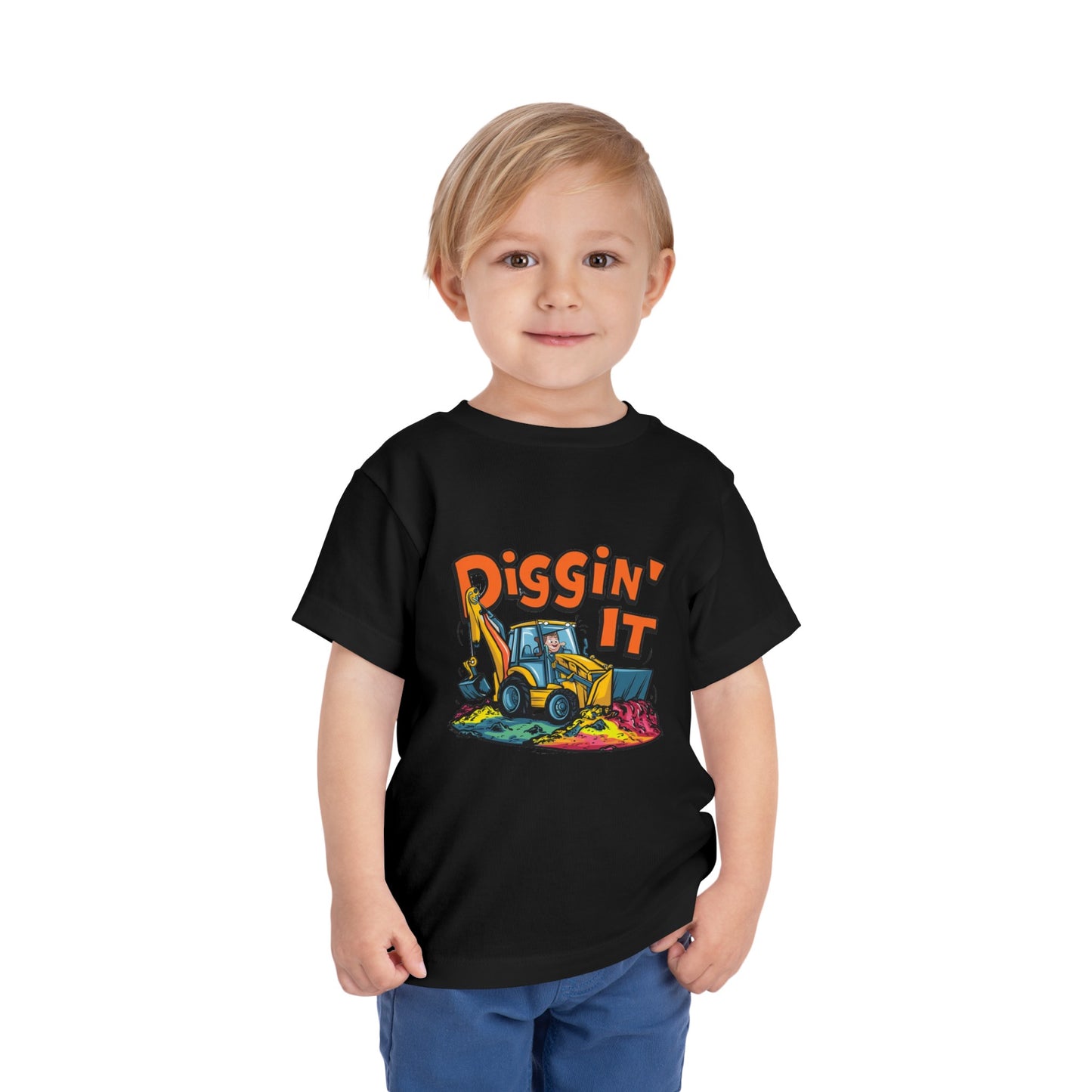 "DIGGIN' IT - BACKHOE" Toddler Short Sleeve Tee