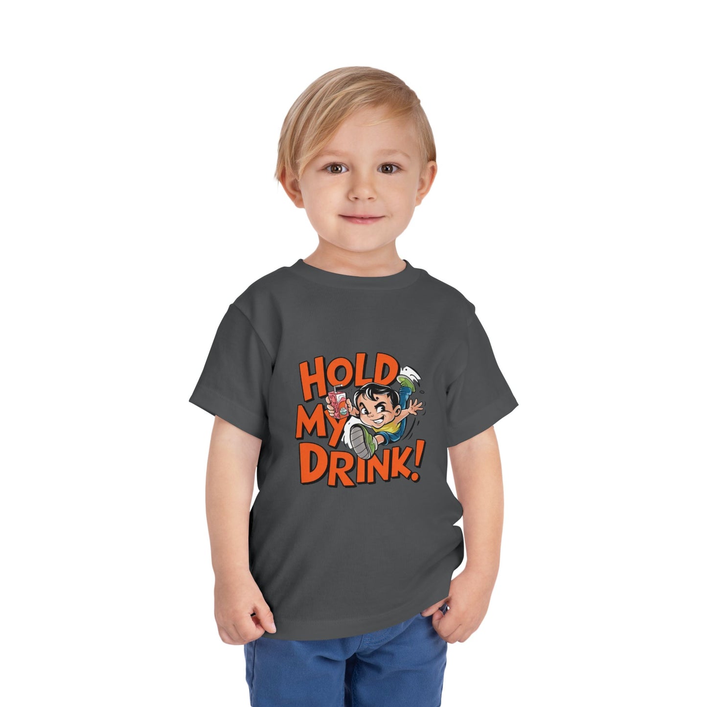 "HOLD MY DRINK" Toddler Short Sleeve Tee