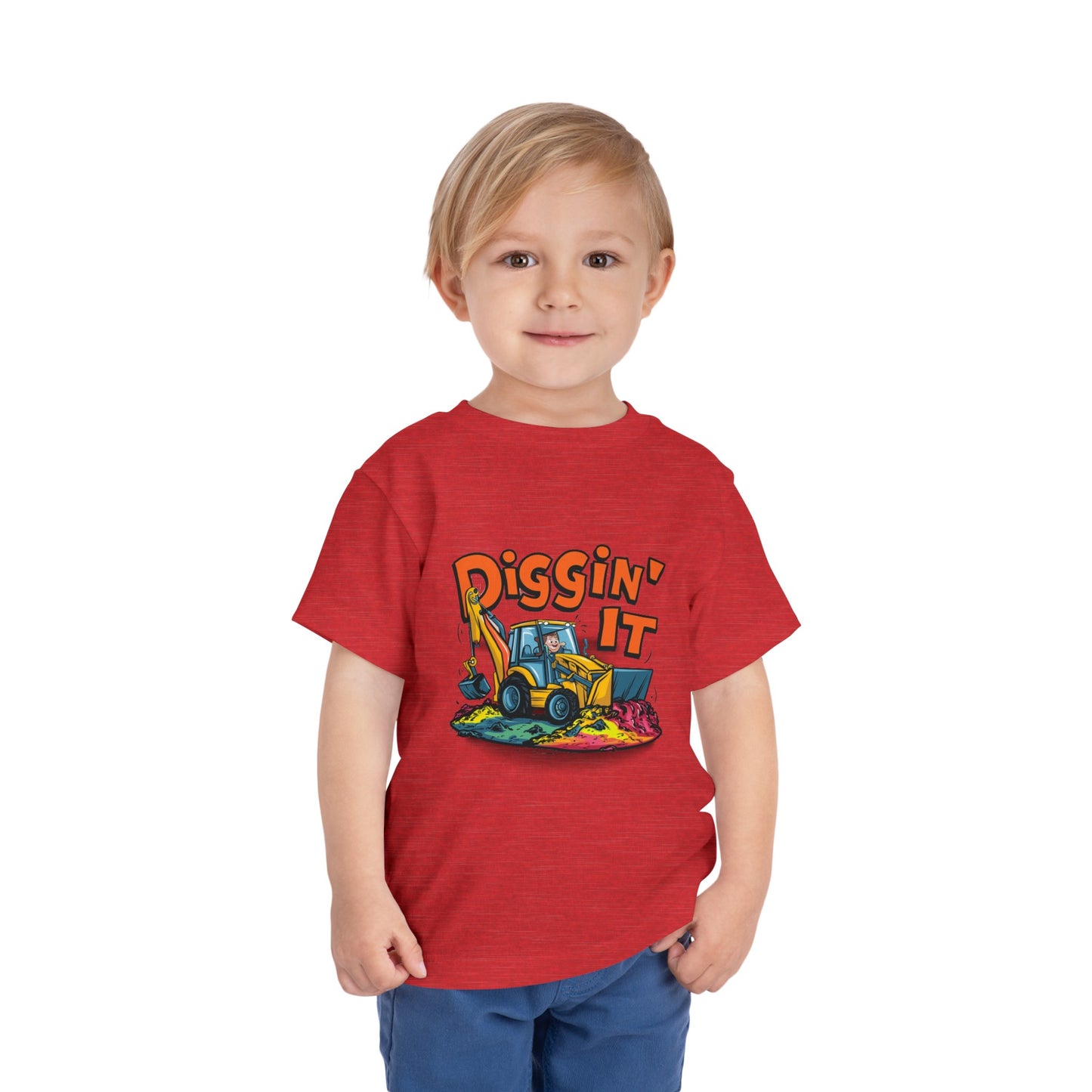 "DIGGIN' IT - BACKHOE" Toddler Short Sleeve Tee