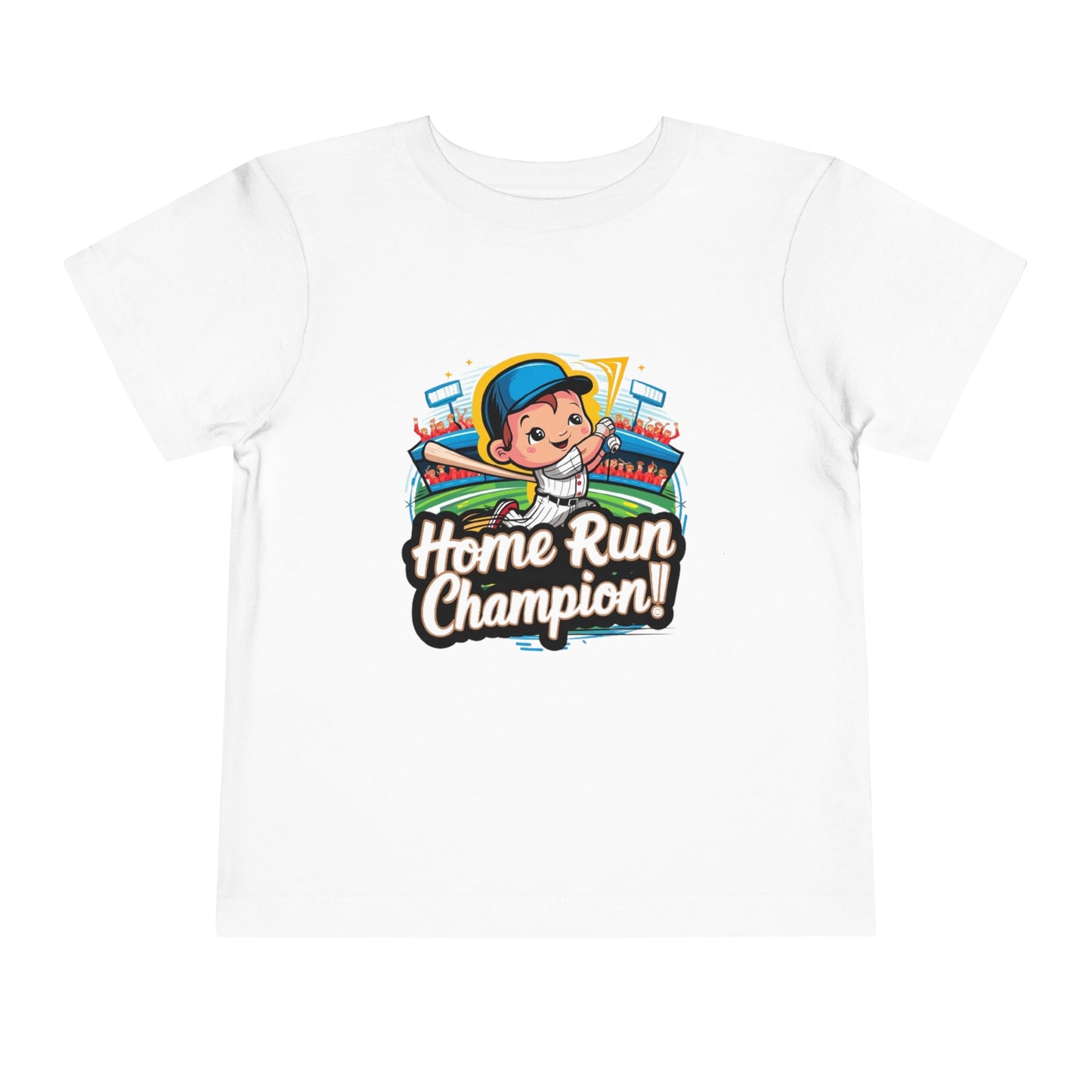 "HOME RUN CHAMPION" Toddler Short Sleeve Tee