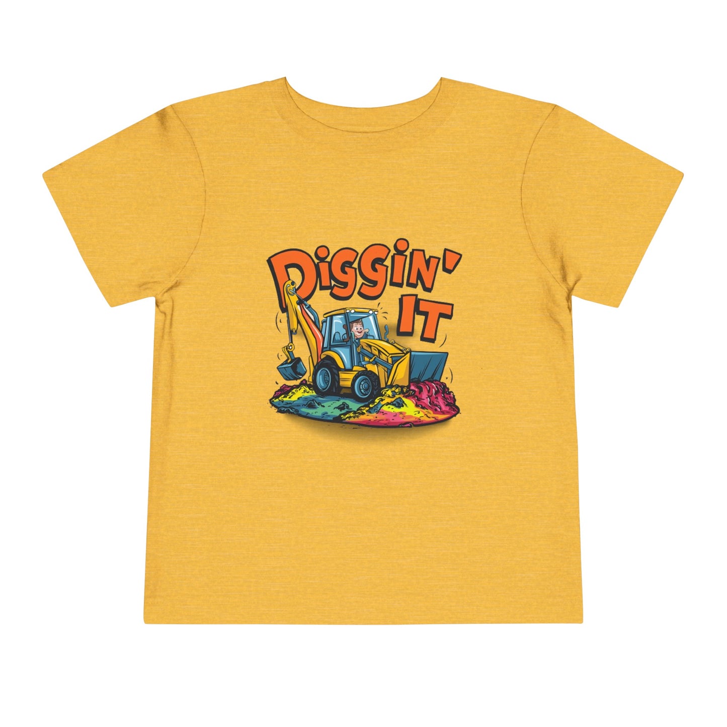 "DIGGIN' IT - BACKHOE" Toddler Short Sleeve Tee