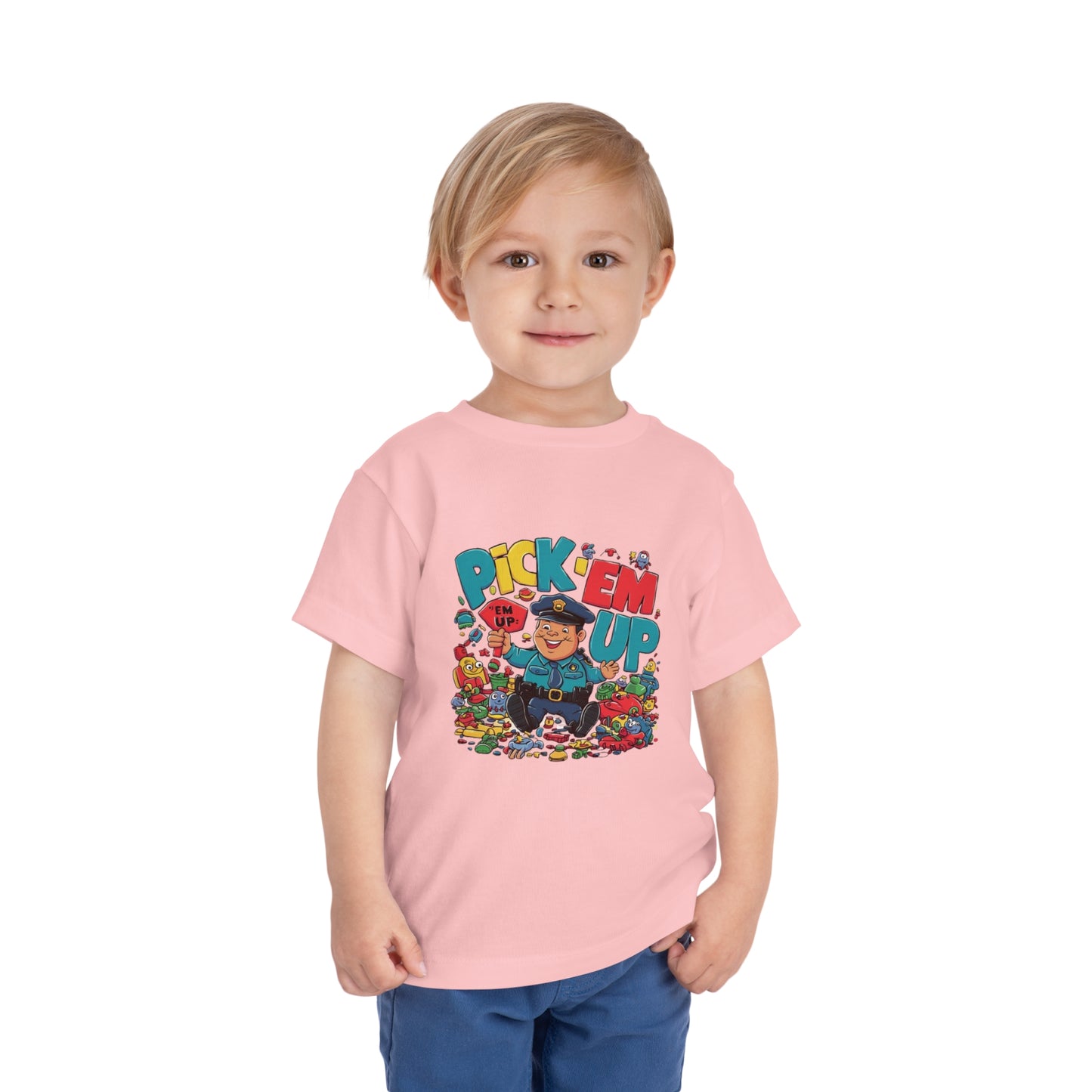 "TOY POLICE - PICK 'EM UP" Toddler Short Sleeve Tee