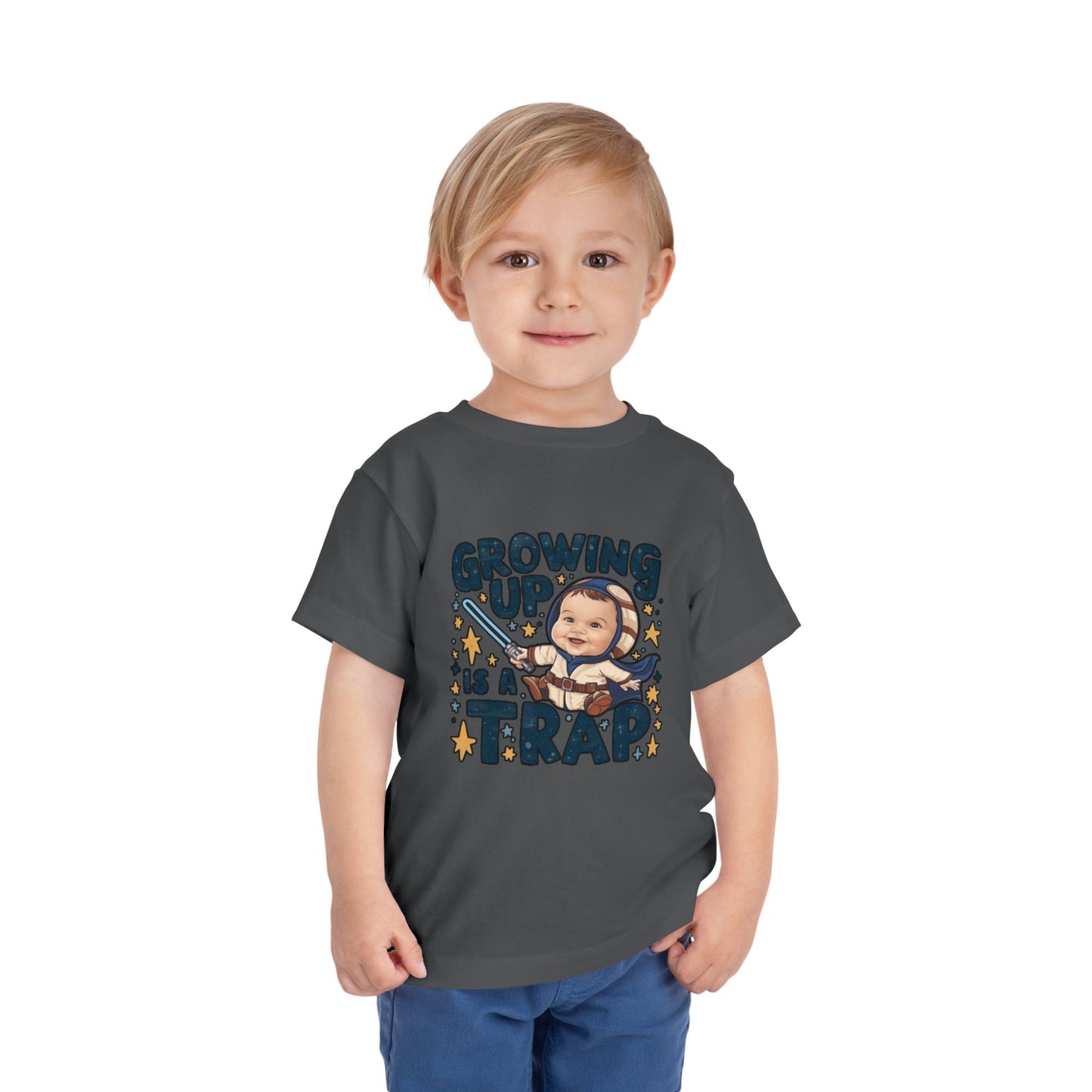 "GROWING UP IS A TRAP" Toddler Short Sleeve Tee