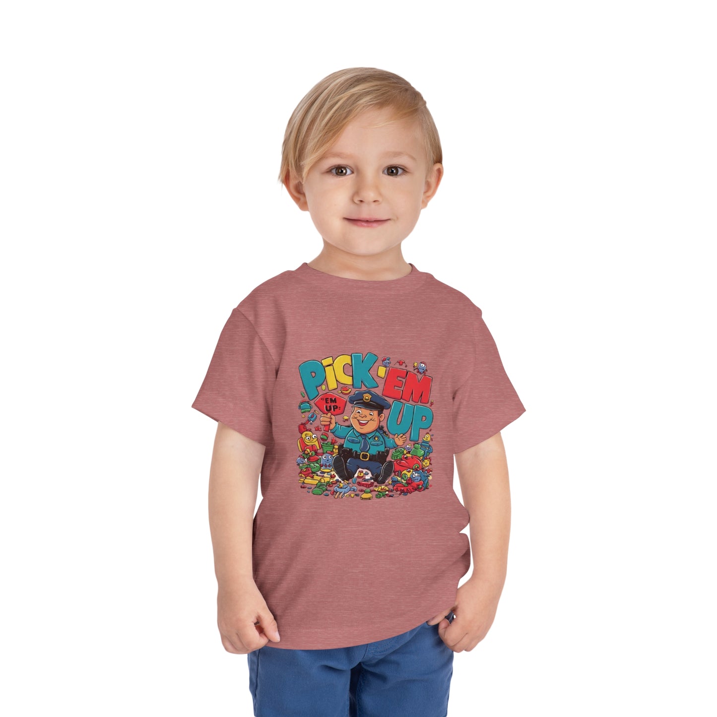 "TOY POLICE - PICK 'EM UP" Toddler Short Sleeve Tee