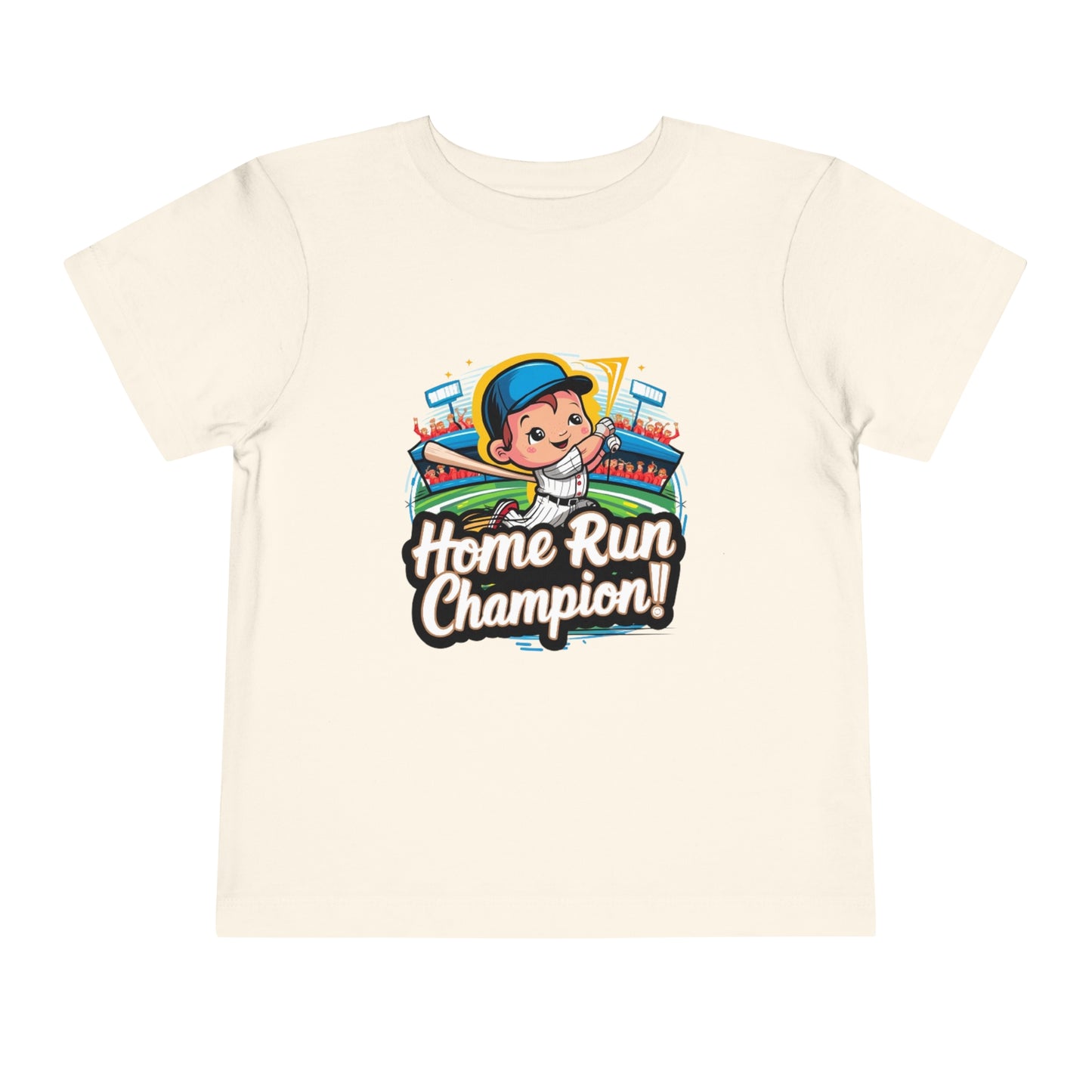 "HOME RUN CHAMPION" Toddler Short Sleeve Tee