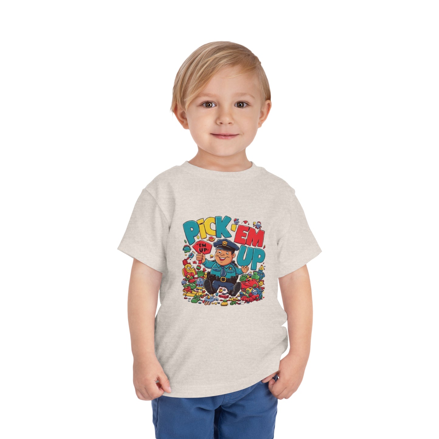 "TOY POLICE - PICK 'EM UP" Toddler Short Sleeve Tee