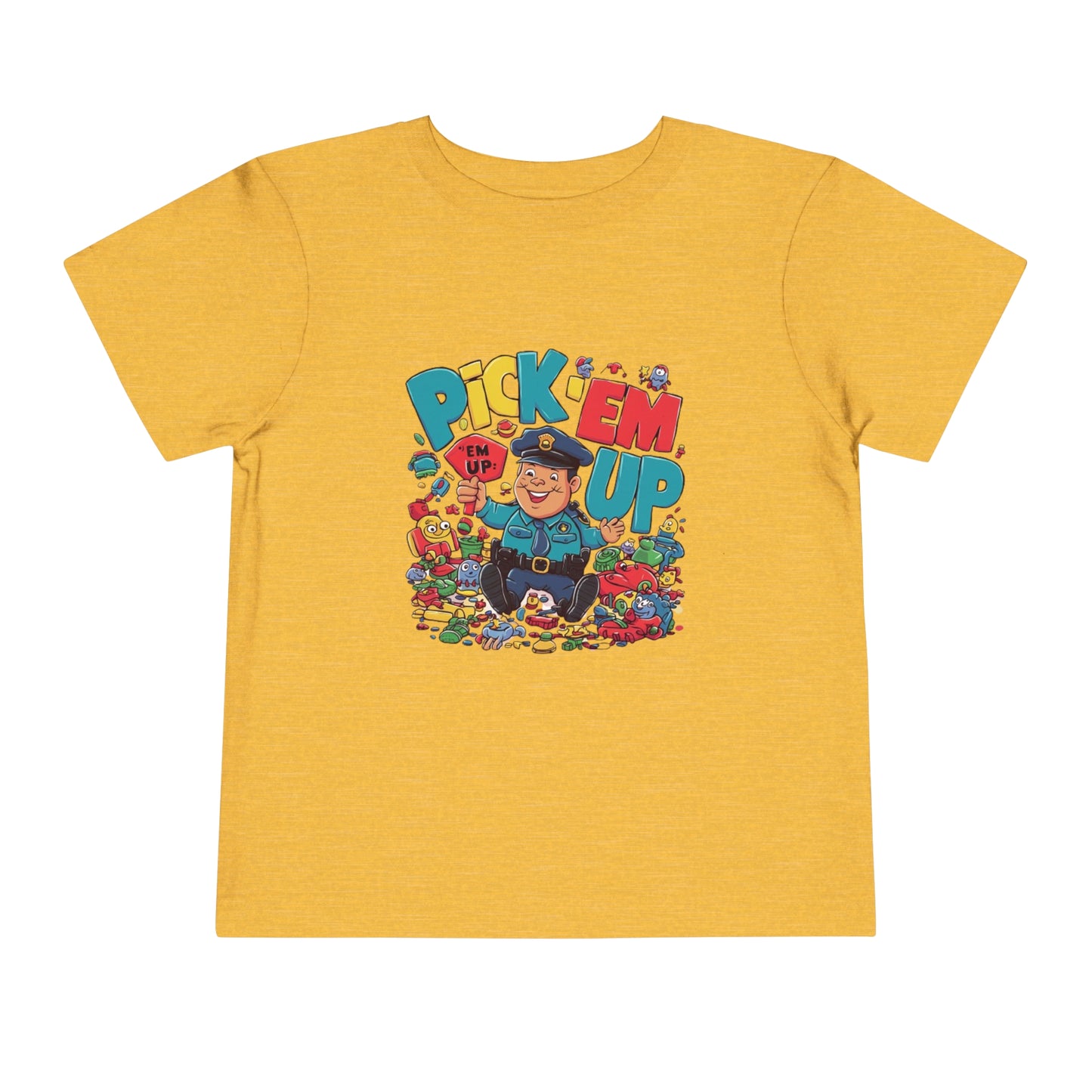 "TOY POLICE - PICK 'EM UP" Toddler Short Sleeve Tee