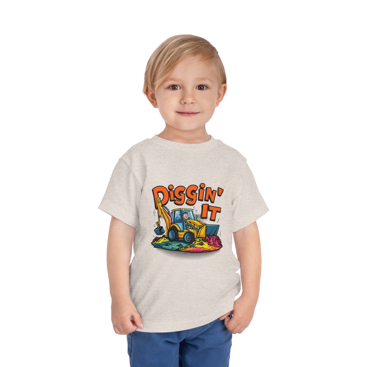 "DIGGIN' IT - BACKHOE" Toddler Short Sleeve Tee