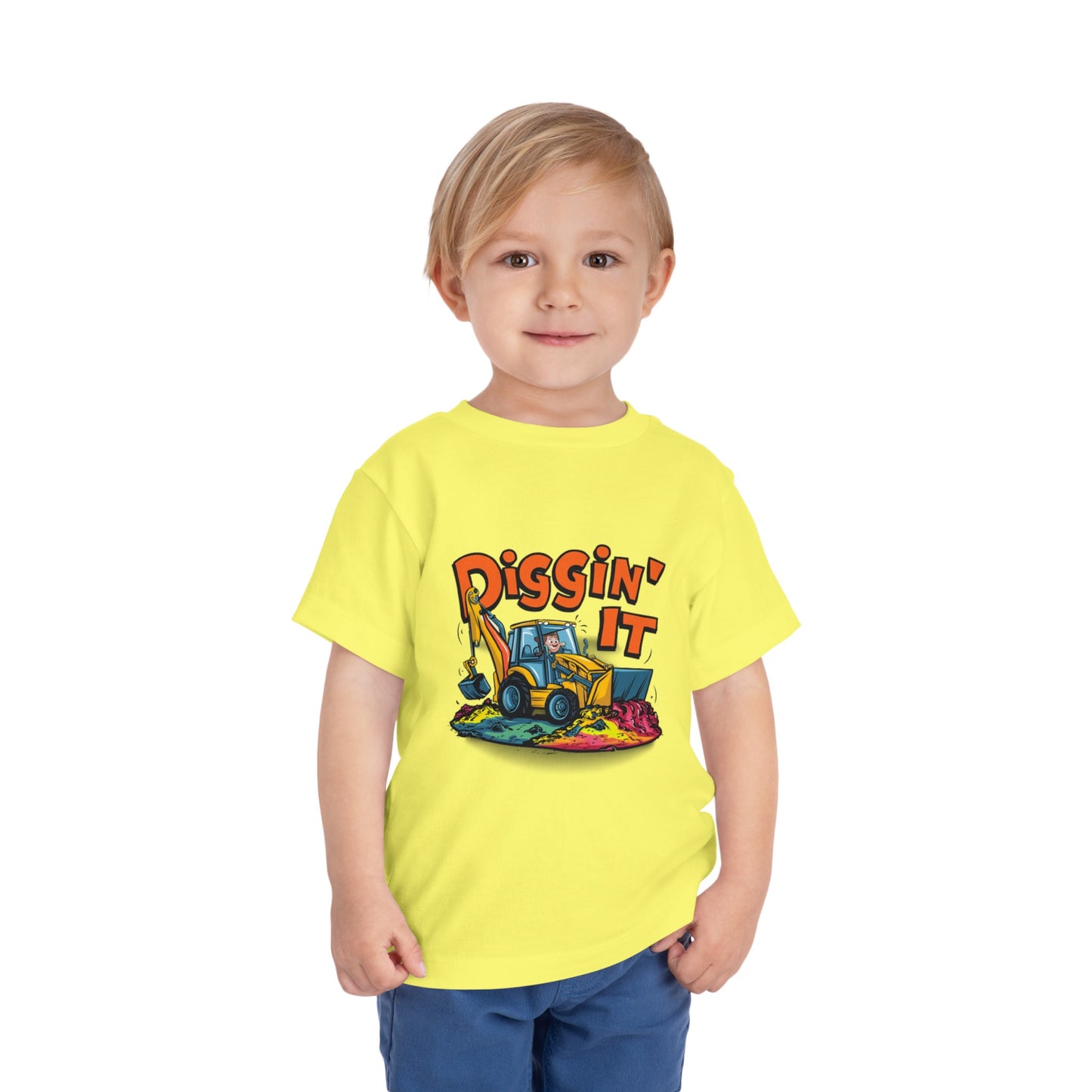 "DIGGIN' IT - BACKHOE" Toddler Short Sleeve Tee