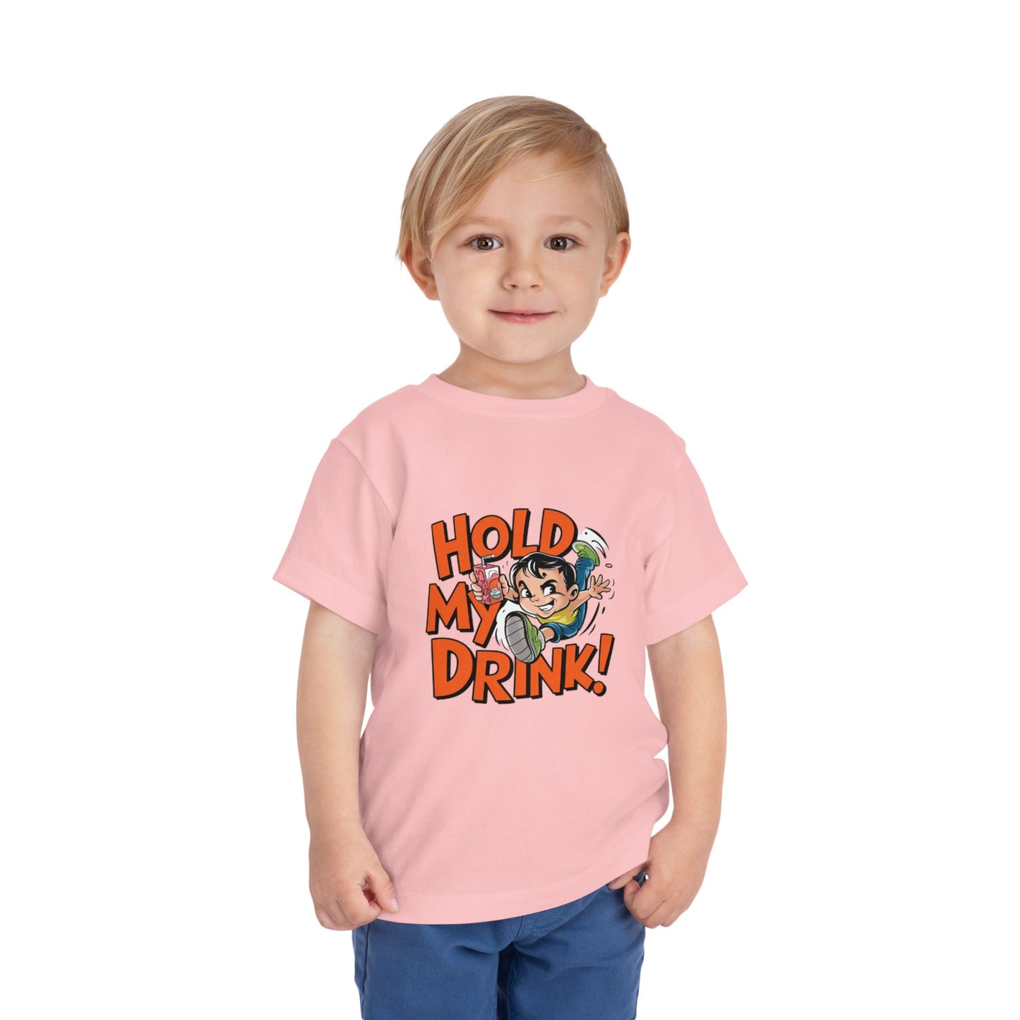 "HOLD MY DRINK" Toddler Short Sleeve Tee