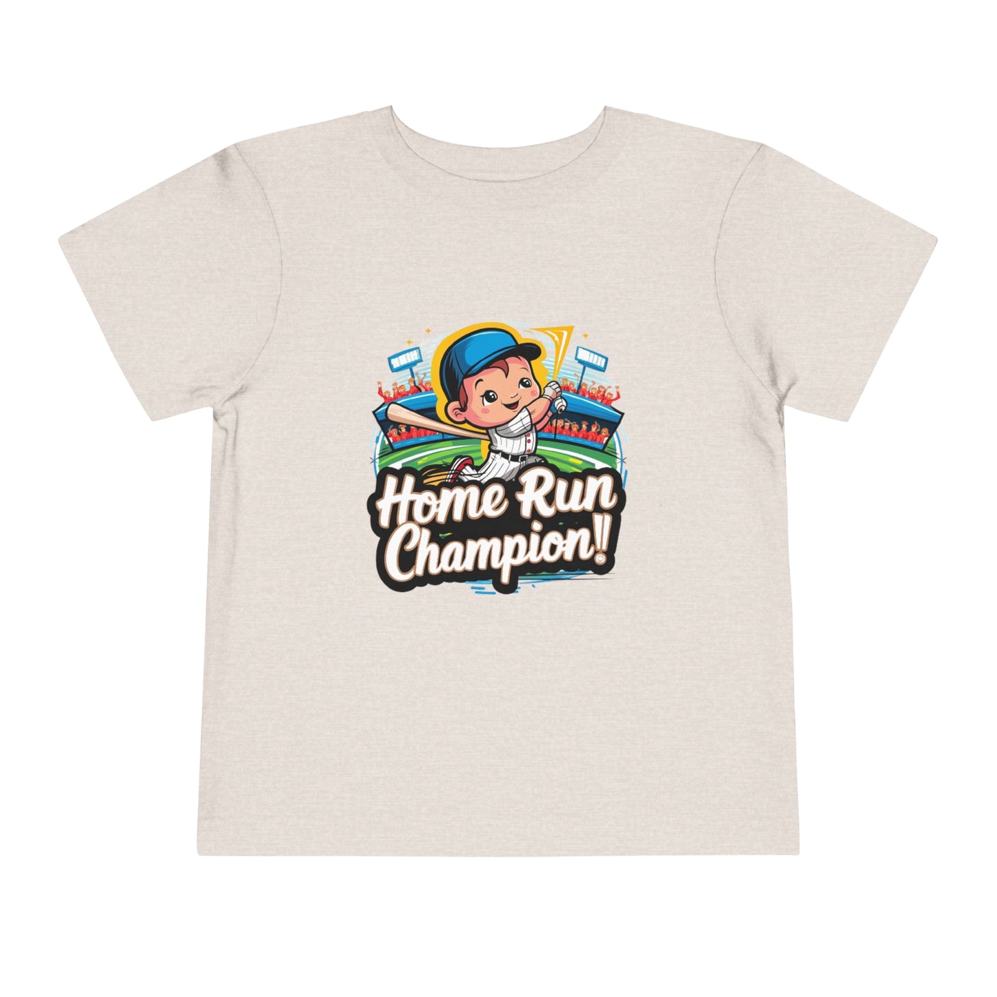 "HOME RUN CHAMPION" Toddler Short Sleeve Tee