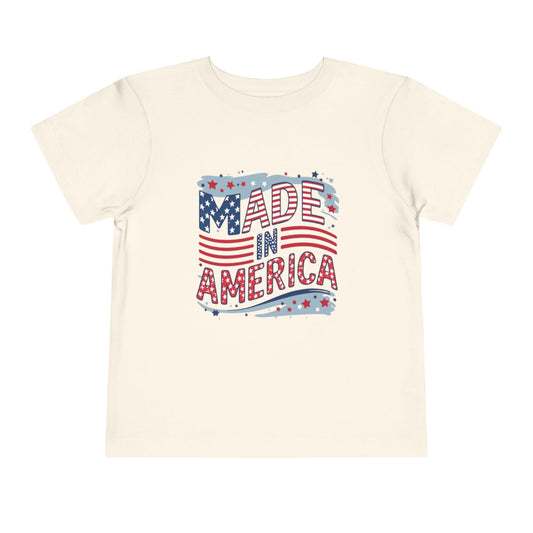 "MADE IN AMERICA" Toddler Short Sleeve Tee