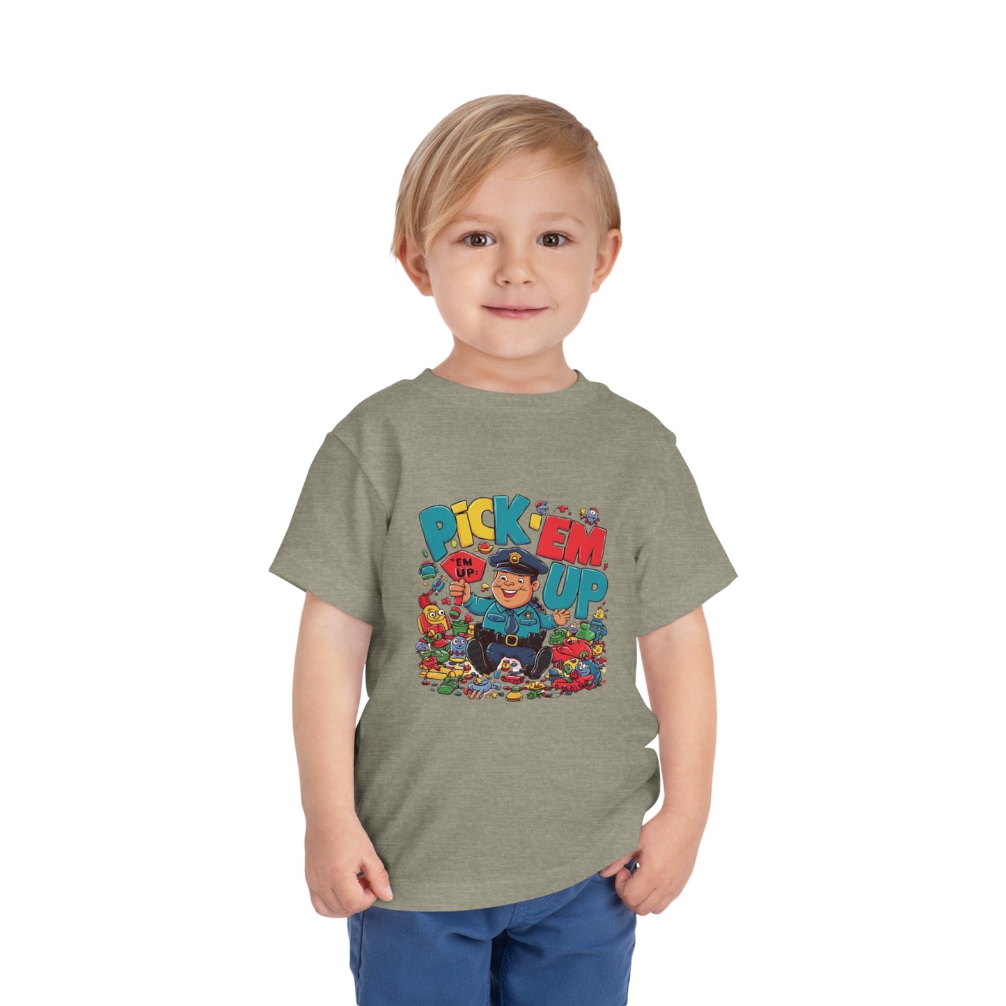 "TOY POLICE - PICK 'EM UP" Toddler Short Sleeve Tee