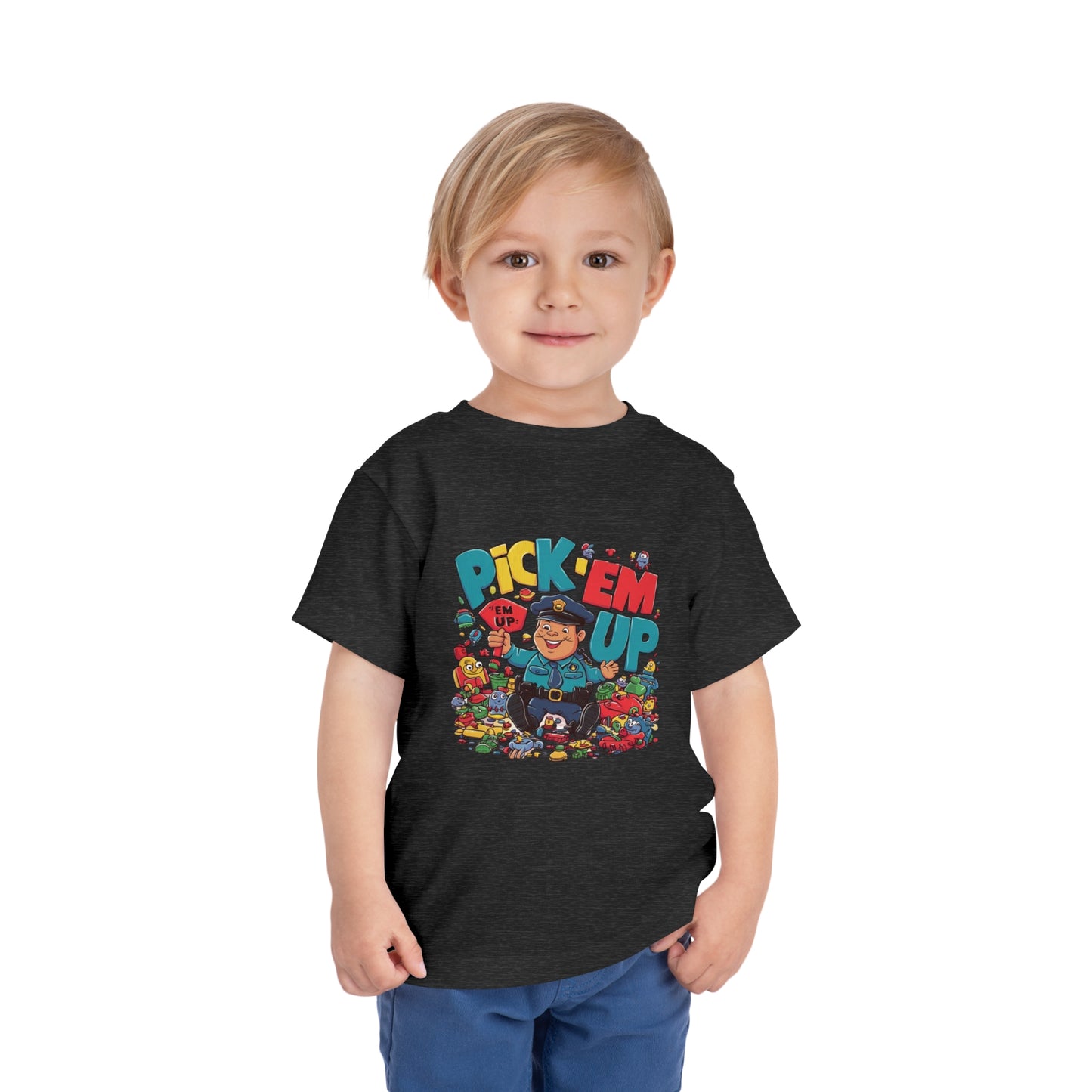 "TOY POLICE - PICK 'EM UP" Toddler Short Sleeve Tee