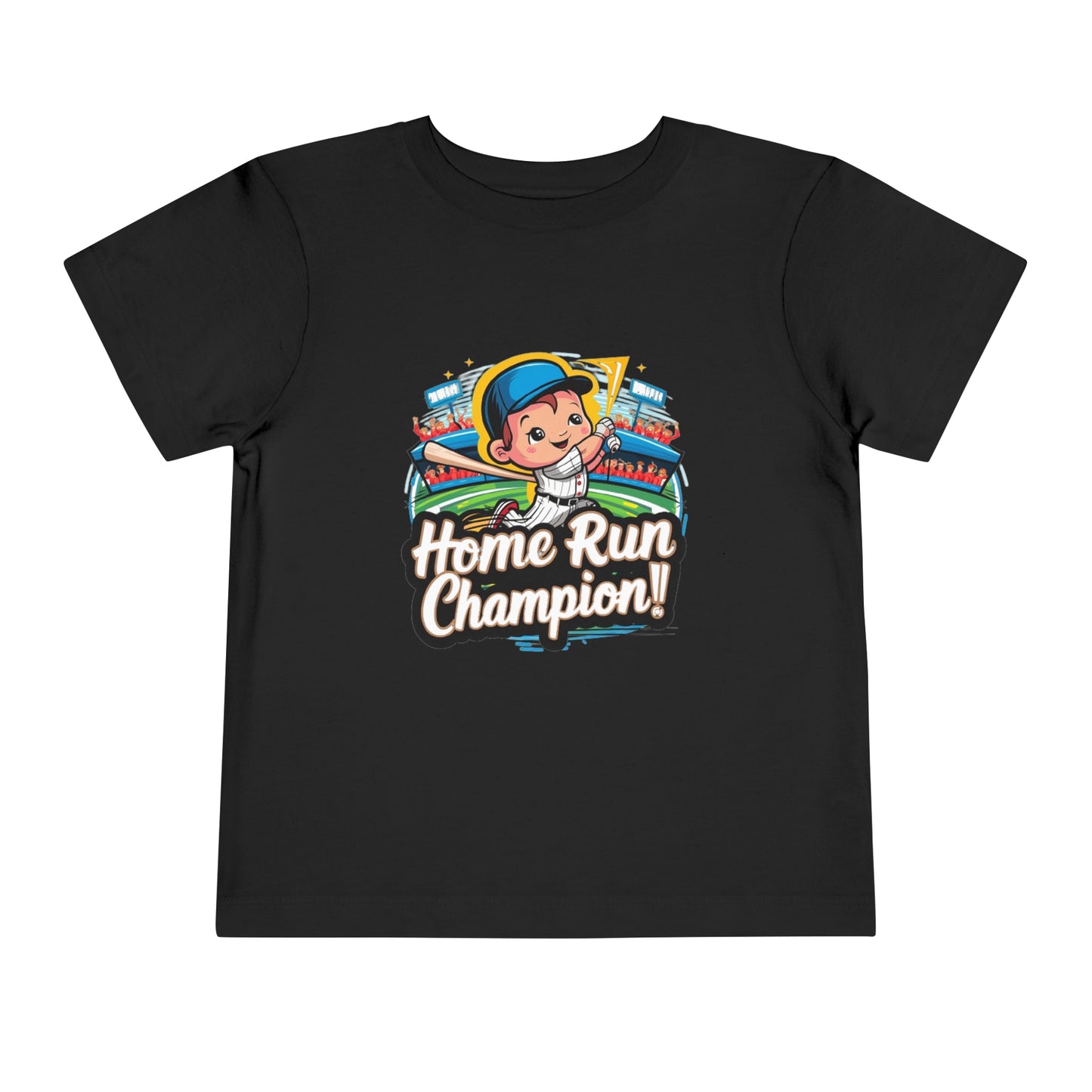 "HOME RUN CHAMPION" Toddler Short Sleeve Tee